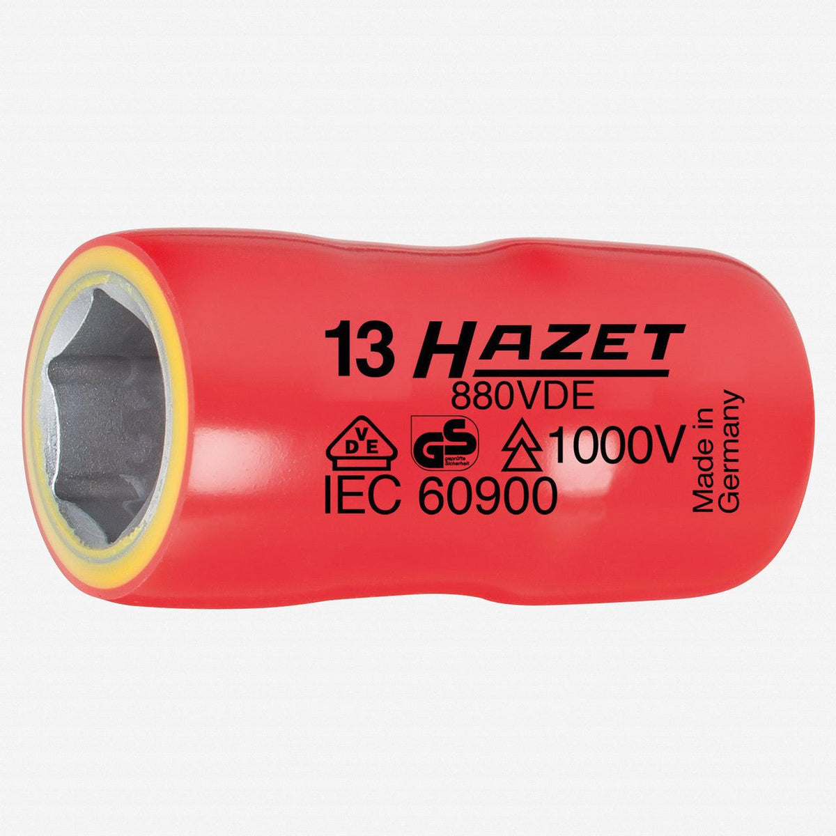 Hazet 880VDE-10 6-point 10mm x 3/8" Insulated Socket - HZ880VDE-10 - KC Tool