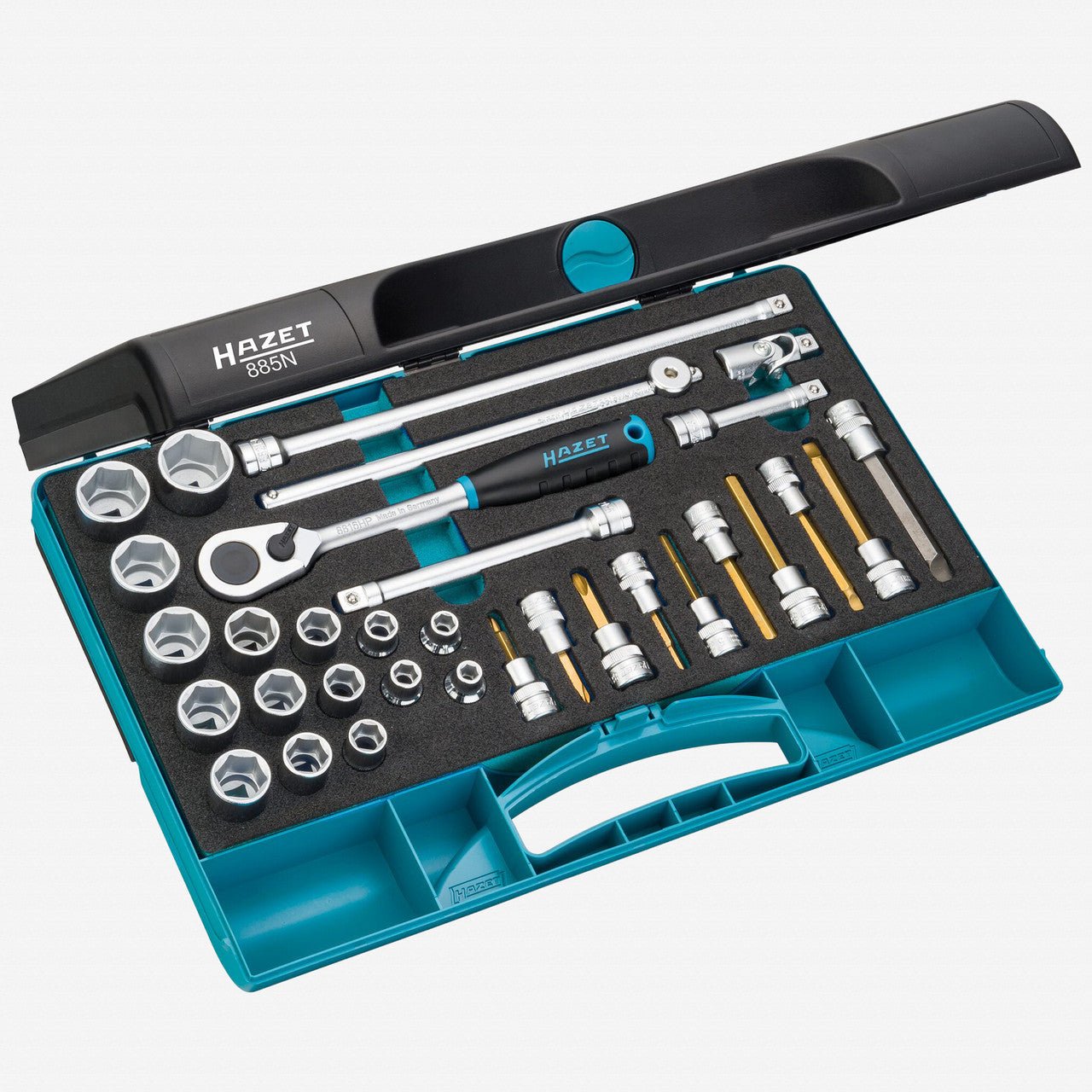 Hazet 885N 3/8" Metric Socket and Bit Socket Set, 32 Pieces - HZ885N - KC Tool