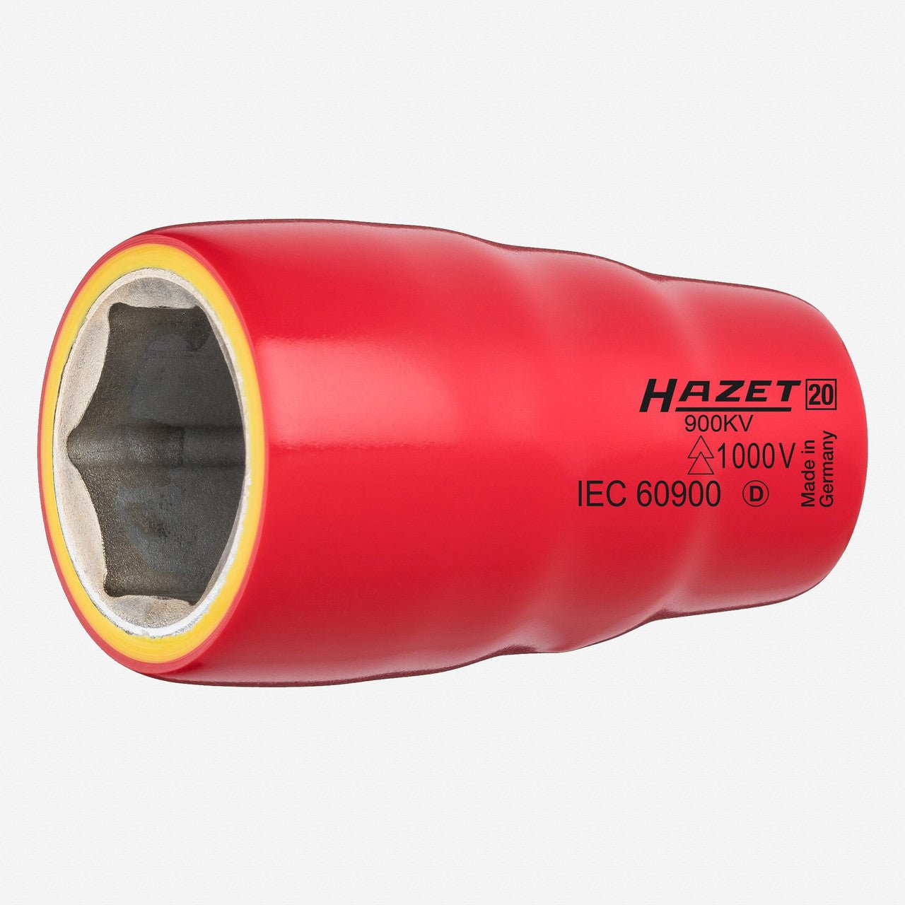 Hazet 900KV Insulated 1/2" Metric Socket, 10mm - HZ900KV-10 - KC Tool