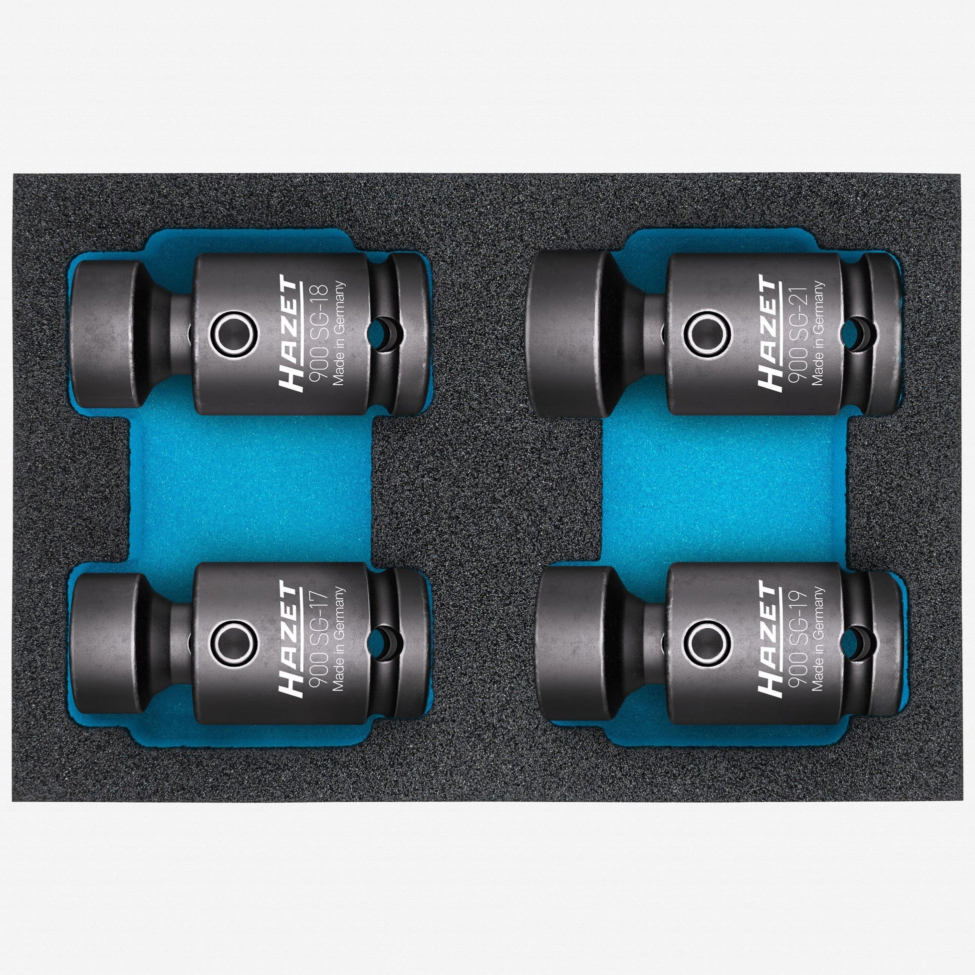 Hazet 900SG-1721/4 Metric Universal Joint 1/2" Impact Socket Set - HZ900SG-1721/4 - KC Tool