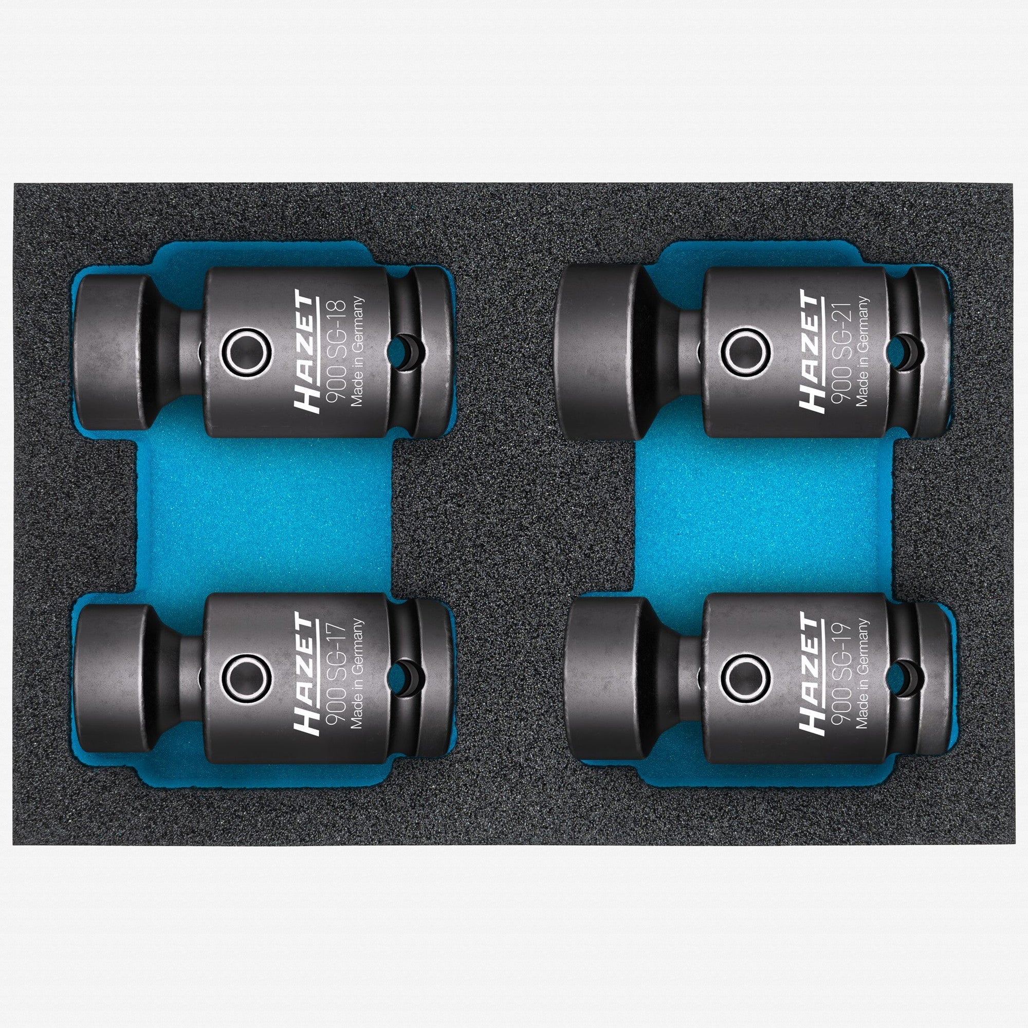 Hazet 900SG-1721/4 Metric Universal Joint 1/2" Impact Socket Set - HZ900SG-1721/4 - KC Tool