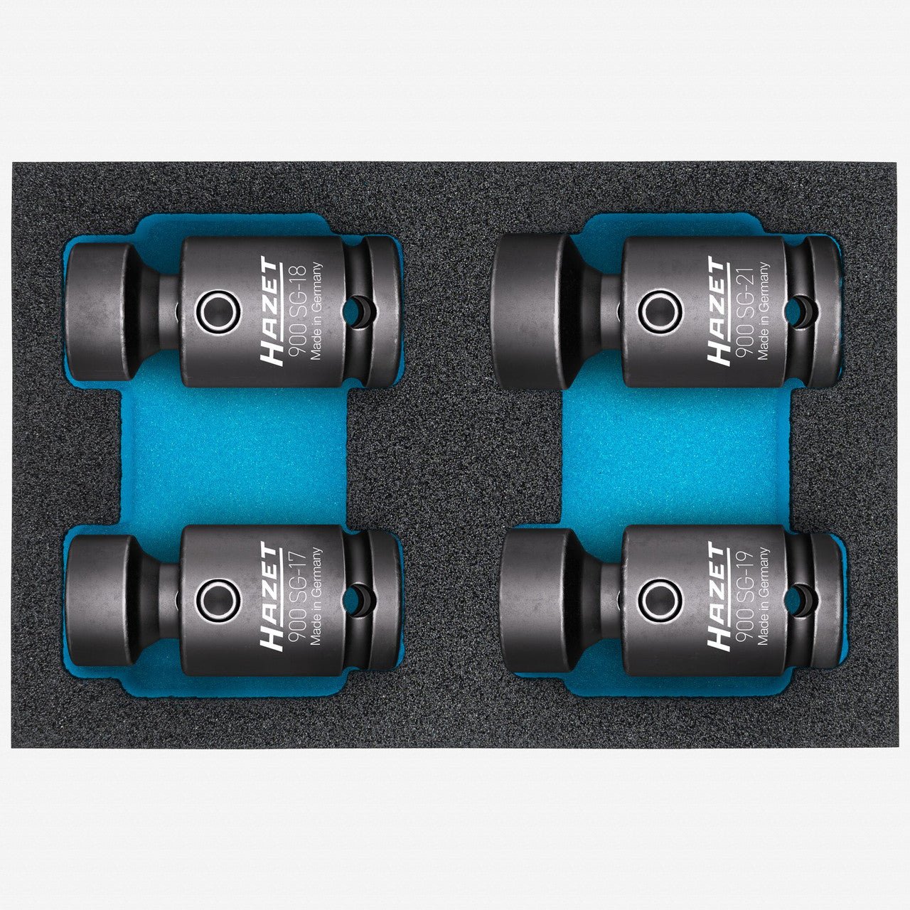 Hazet 900SG - 1721/4 Metric Universal Joint 1/2" Impact Socket Set - HZ900SG-1721/4 - KC Tool