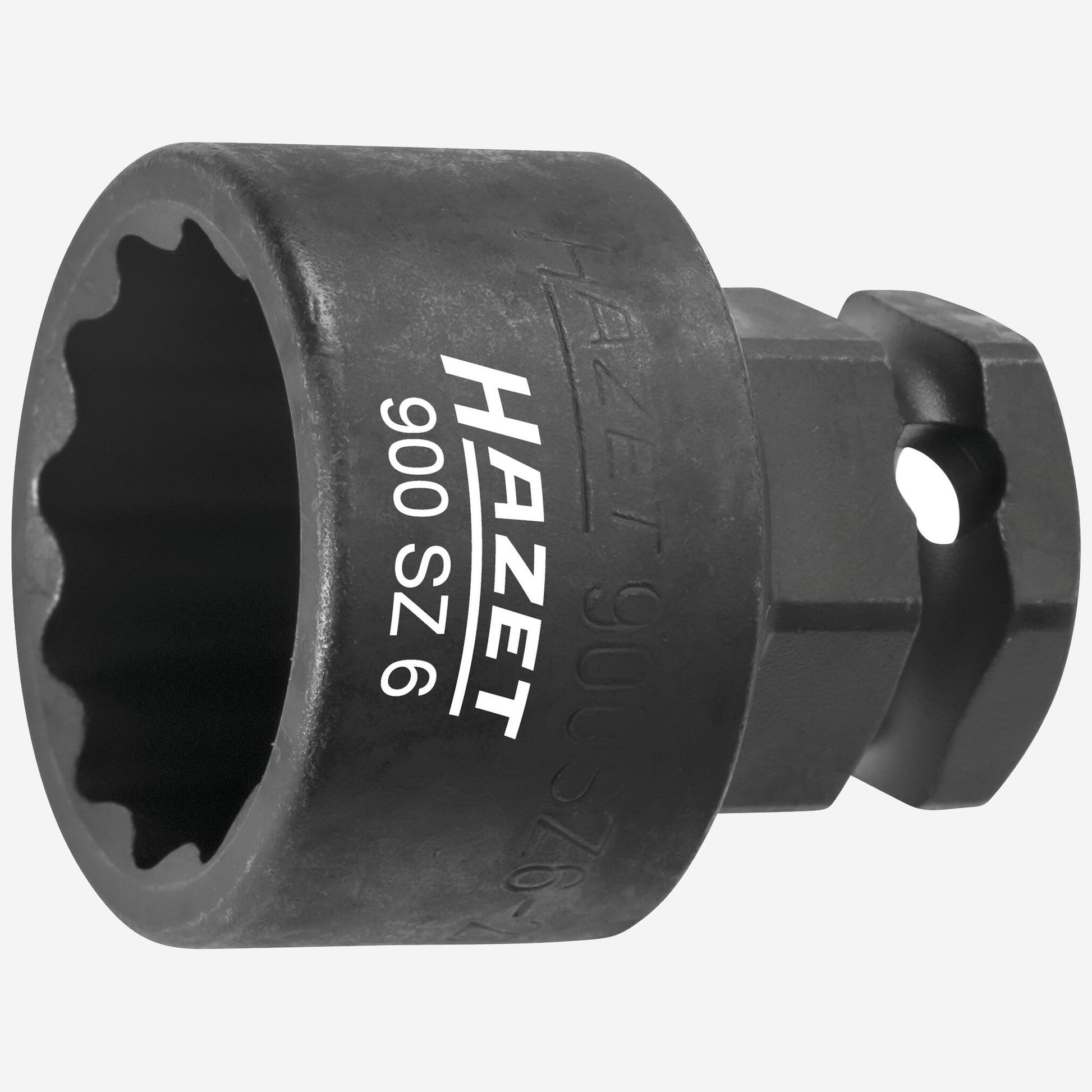 Hazet 900SZ6-30 30 mm Outside Hex Impact Socket, 1/2" Drive, 24 mm Outside Hex Drive, 12 Point - HZ900SZ6-30 - KC Tool