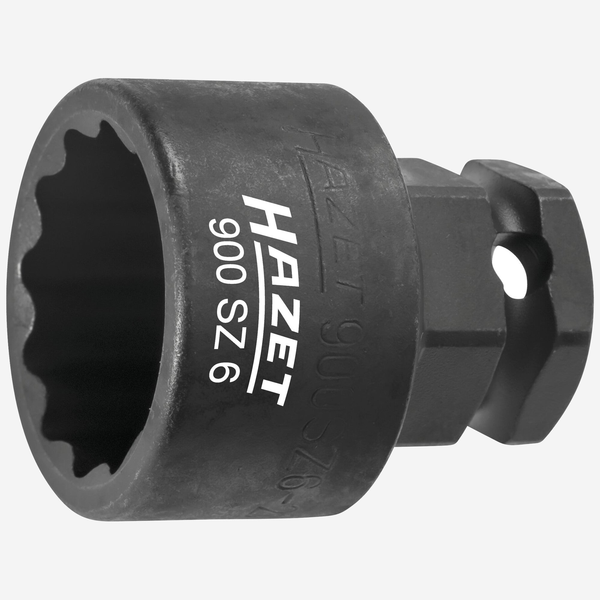Hazet 900SZ6-30 30 mm Outside Hex Impact Socket, 1/2" Drive, 24 mm Outside Hex Drive, 12 Point - HZ900SZ6-30 - KC Tool