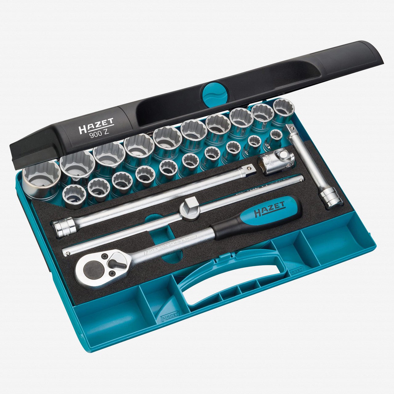 Hazet 900Z 1/2" Metric Socket Set, 10 - 32 mm, 25 Pieces - HZ900Z - KC Tool