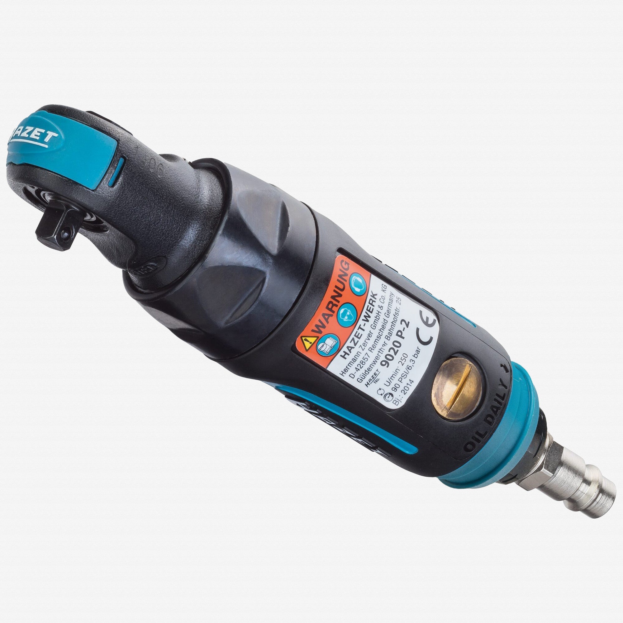 Hazet 9020P-2 Mini Air Ratchet, 1/4" Square Drive, 150 mm - HZ9020P-2 - KC Tool