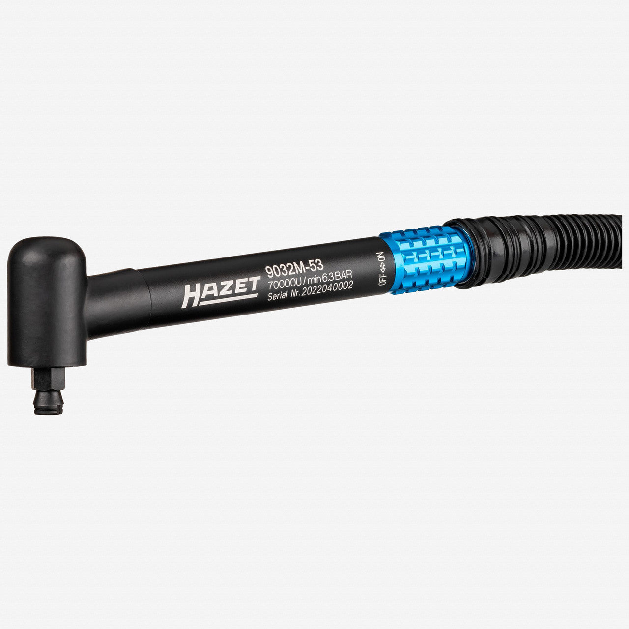 Hazet 9032M - 53 Angled Micro Die Grinder, 140 mm - HZ9032M-53 - KC Tool