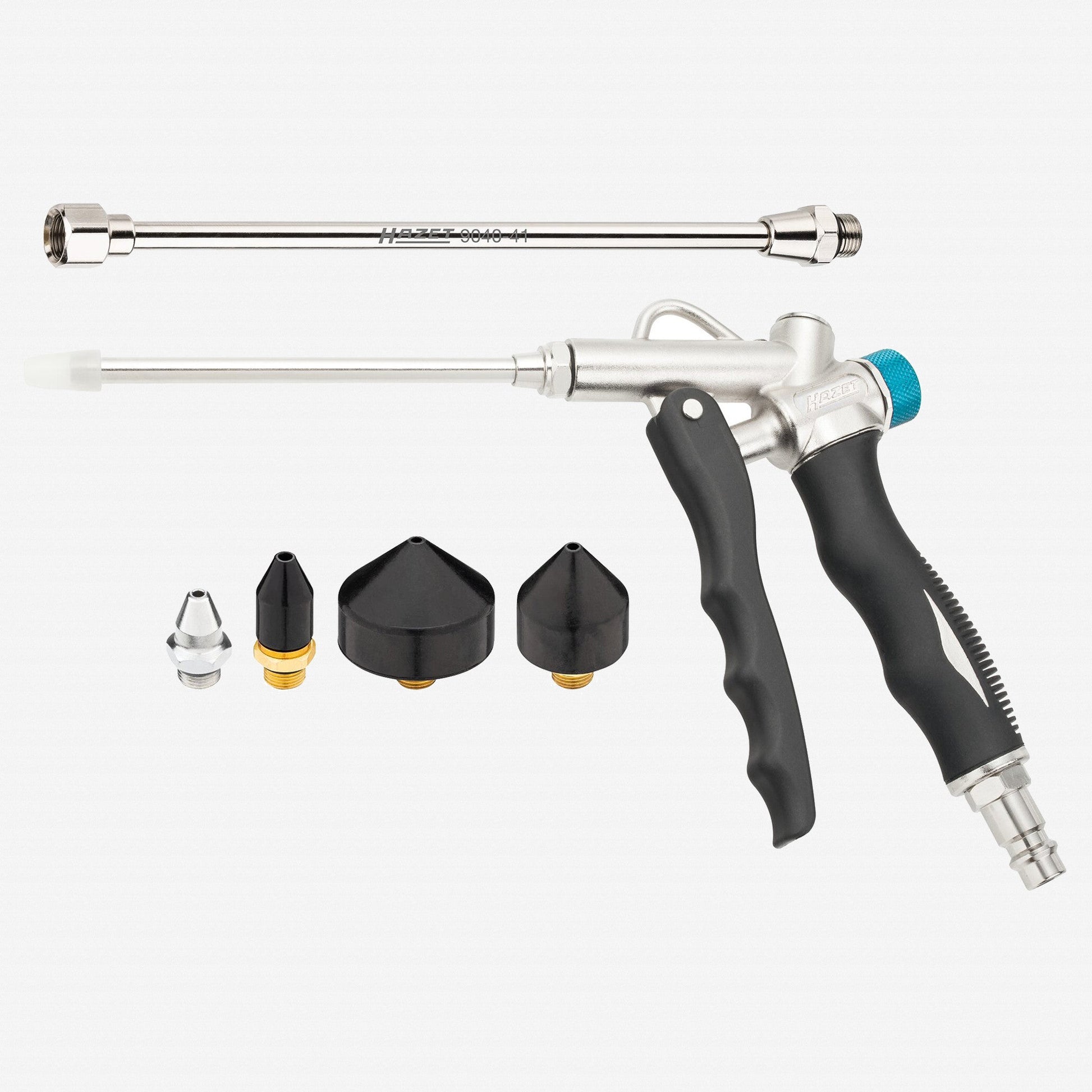 Hazet 9040-4/6 2-Way Air Blow Gun Cone Set, 6 Pieces - HZ9040-4/6 - KC Tool