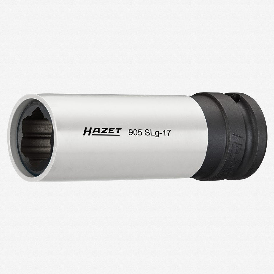 Hazet 905SLG - 17 17mm Impact socket (special profile) for hybrid wheel bolts Mercedes - Benz 1/2" - HZ905SLG-17 - KC Tool