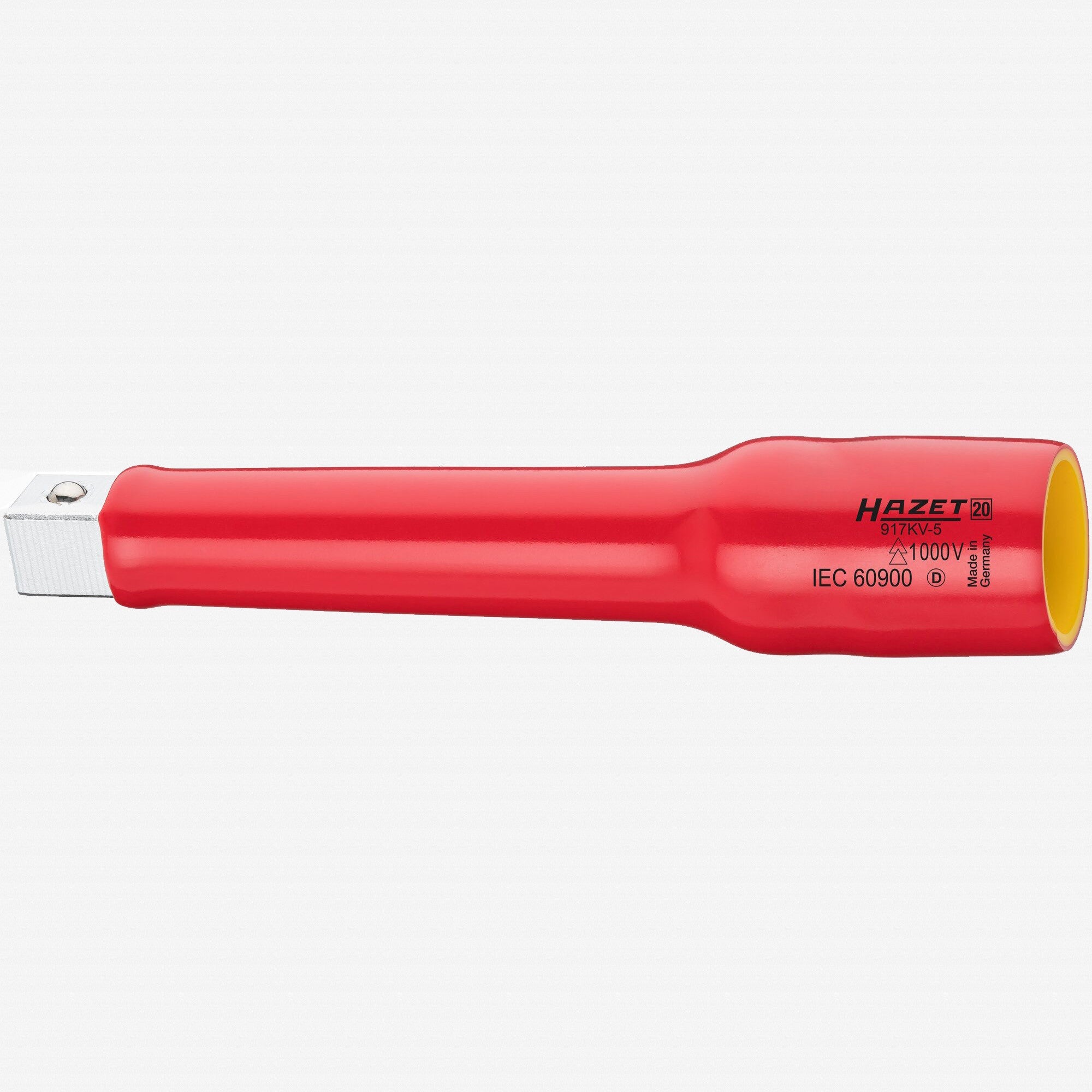 Hazet 917KV Insulated 1/2" Drive Extension, 140mm - HZ917KV-5 - KC Tool