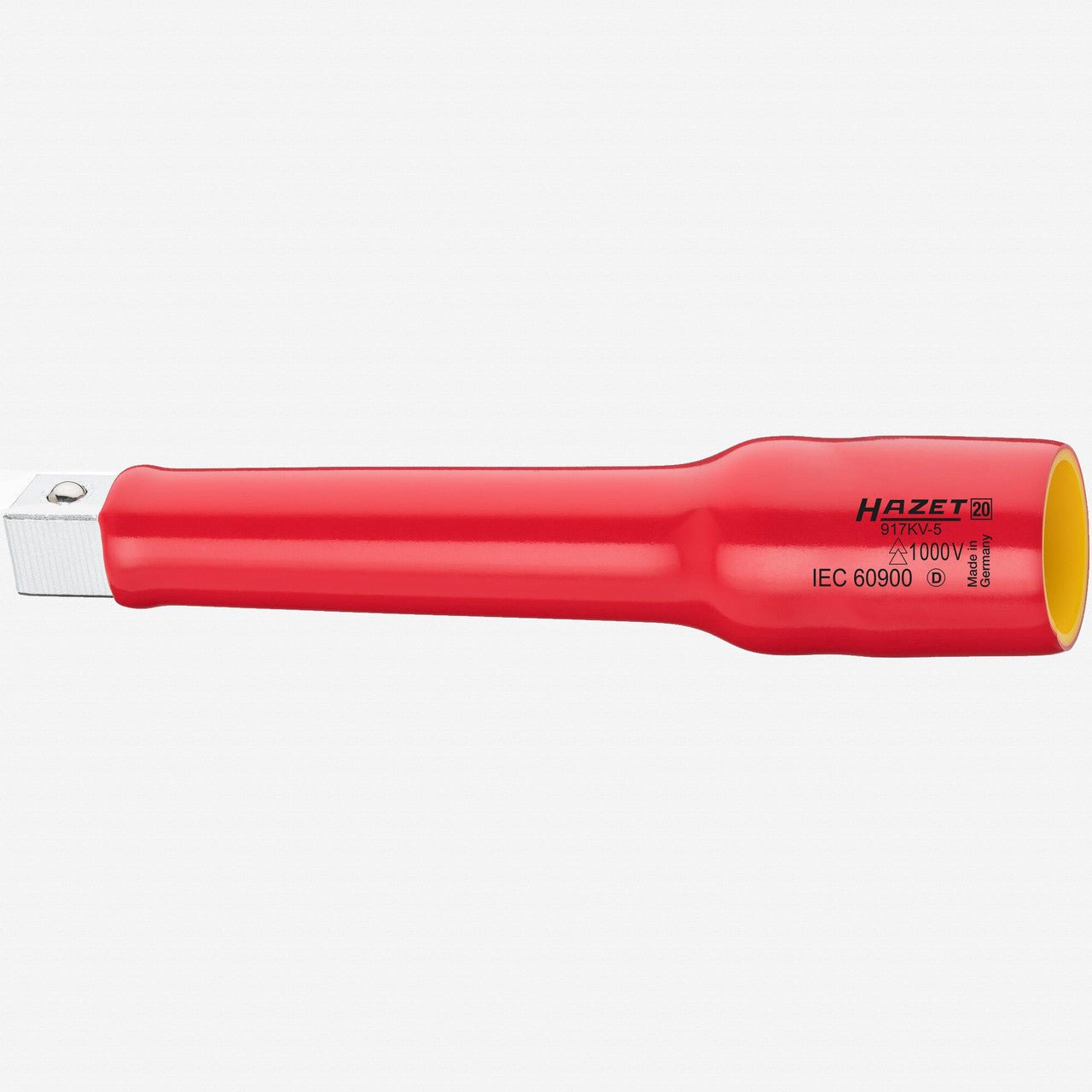 Hazet 917KV Insulated 1/2" Drive Extension, 140mm - HZ917KV-5 - KC Tool