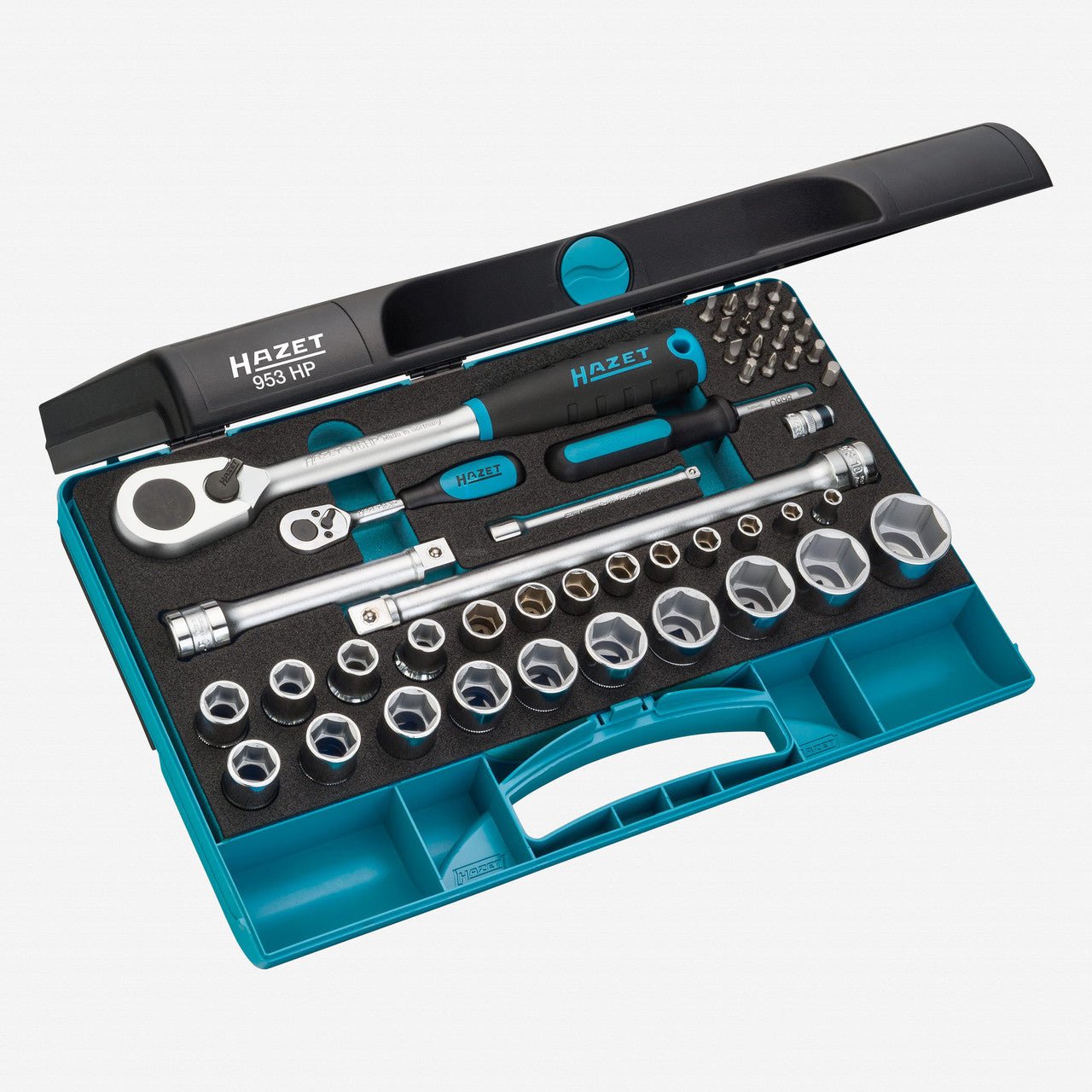 Hazet 953HP 1/4" and 1/2" Drive Socket Set, 47 Pieces - HZ953HP - KC Tool