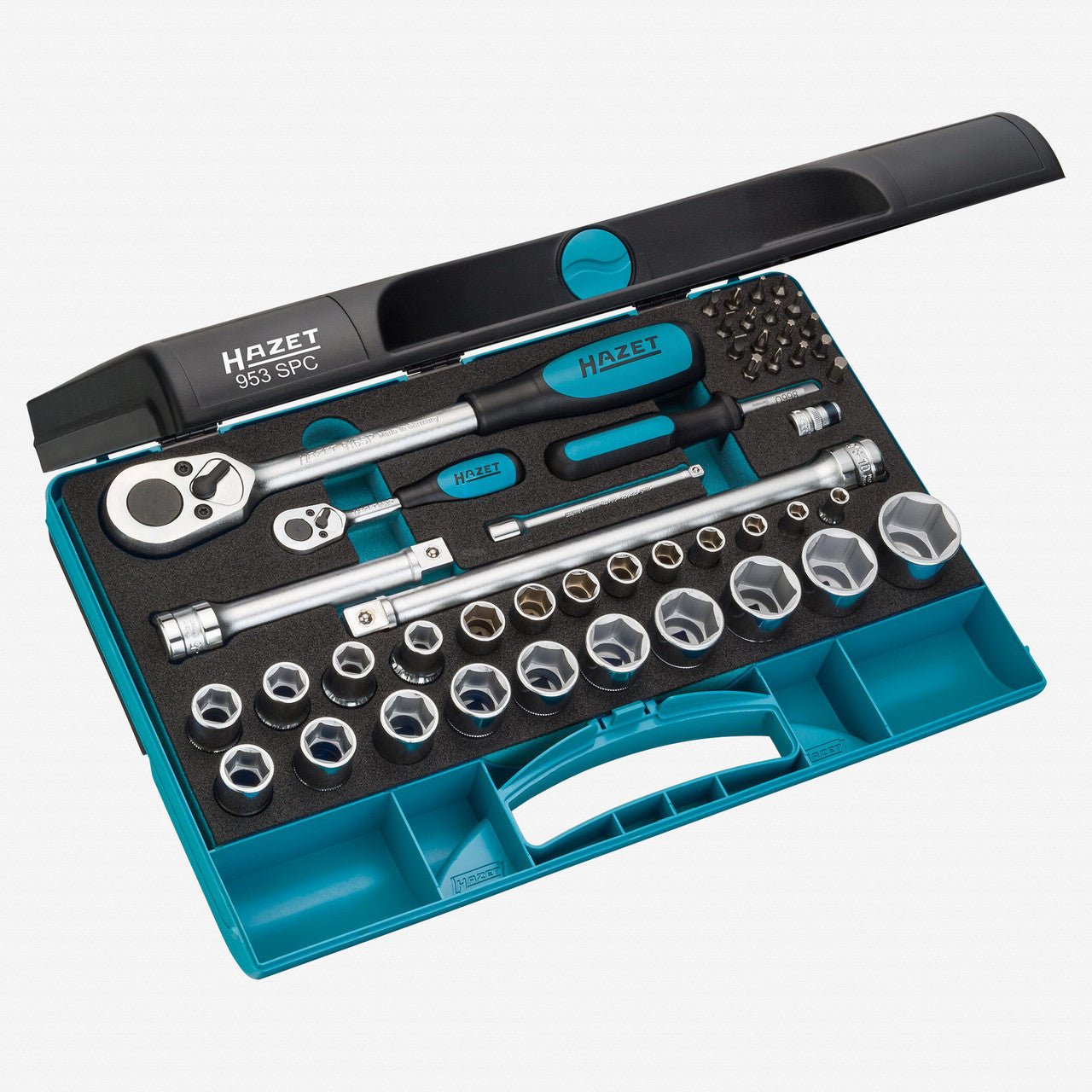 Hazet 953SPC 1/4" and 1/2" Drive Socket Set, 47 pcs - HZ953SPC - KC Tool