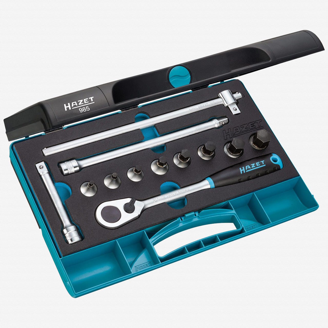 Hazet 985 1/2" Metric Inside Hex Socket Set, 12 Pieces - HZ985 - KC Tool