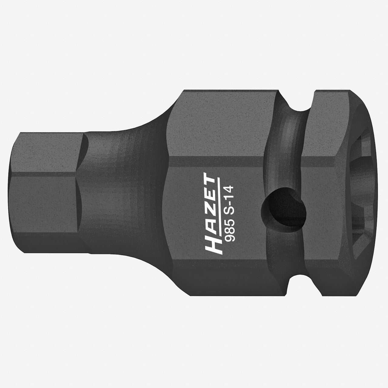 Hazet 985S - 14 14 mm Inside Hex Impact Socket, 1/2" Drive, 24 mm Outside Hex Drive, 45 mm - HZ985S-14 - KC Tool