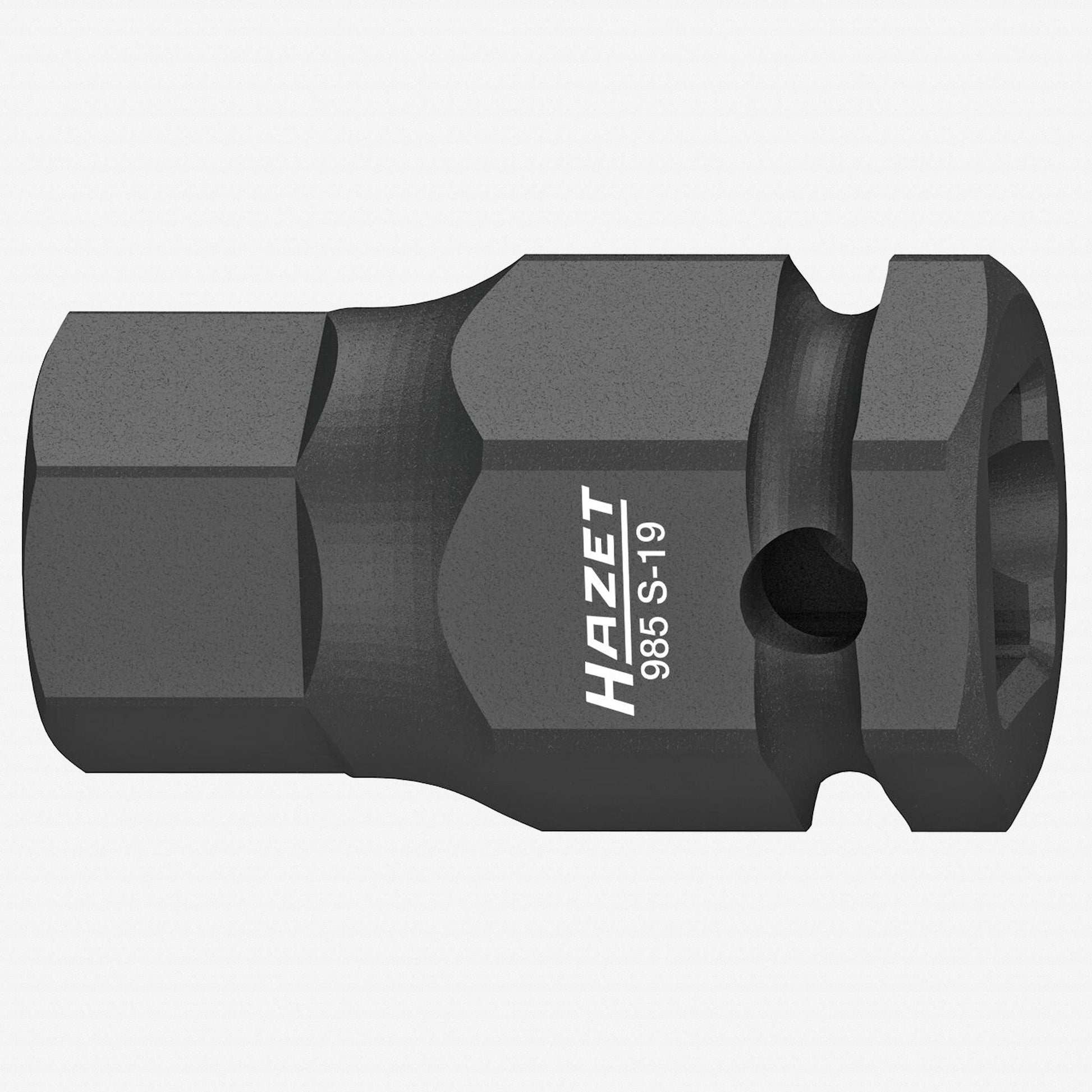 Hazet 985S-19 19 mm Inside Hex Impact Socket, 1/2" Drive, 24 mm Outside Hex Drive, 45 mm - HZ985S-19 - KC Tool