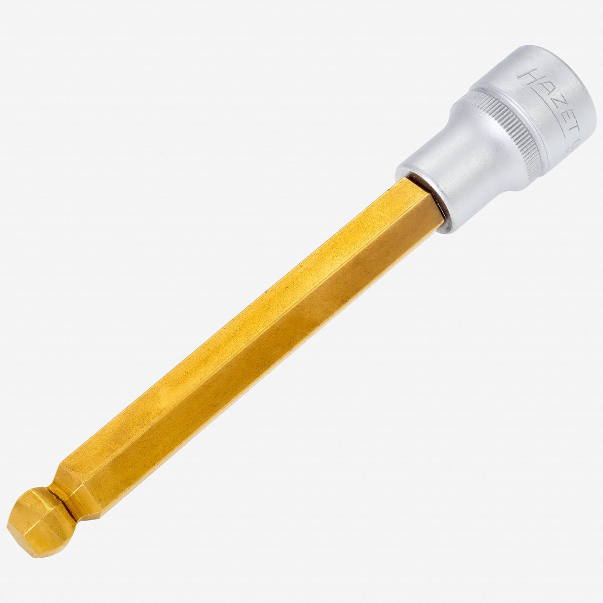 Hazet 986KK-12 12mm Ball End Hex Titanium-Nitride Socket 1/2" - Long - HZ986KK-12 - KC Tool