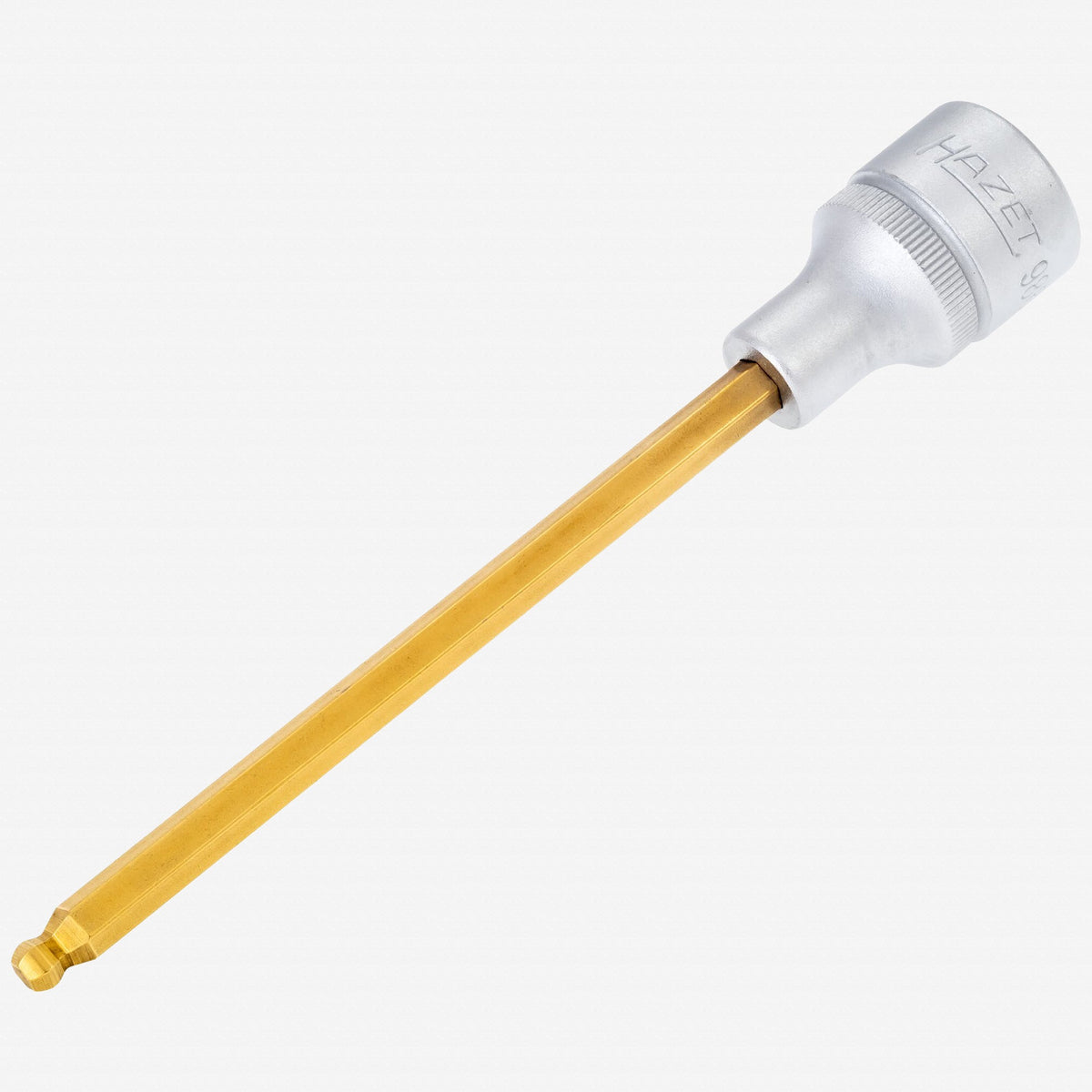 Hazet 986KK-5 5mm Ball End Hex Titanium-Nitride Socket 1/2" - Long - HZ986KK-5 - KC Tool