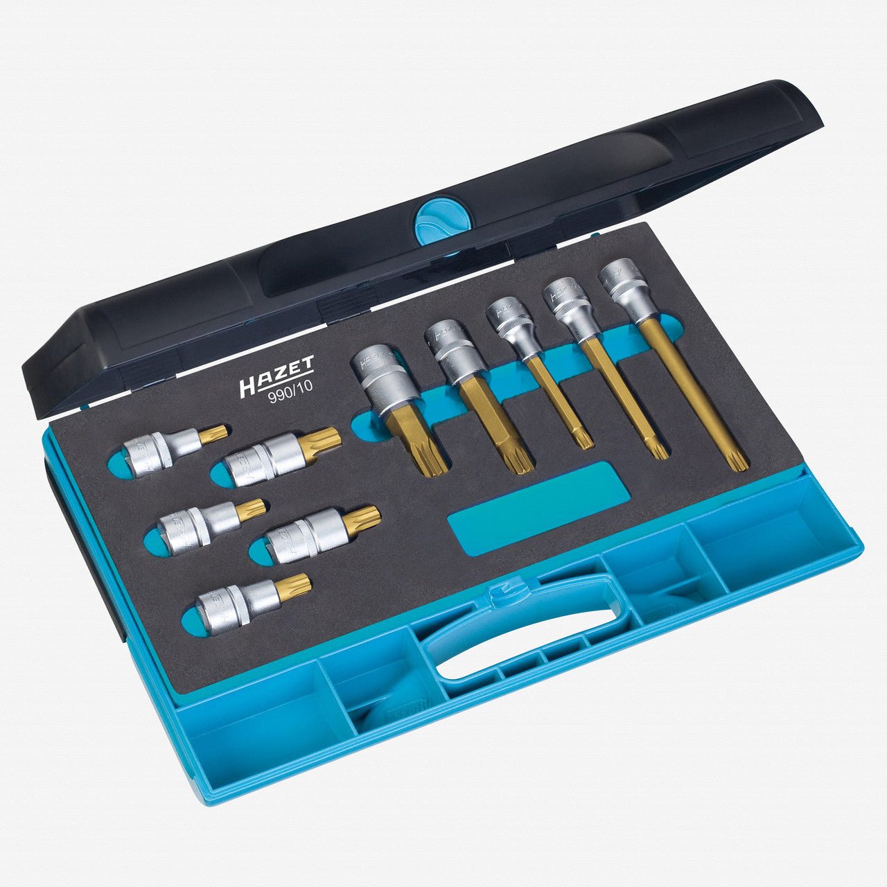 Hazet 990/10 10 Pc XZN Socket Set 1/2" - HZ990/10 - KC Tool