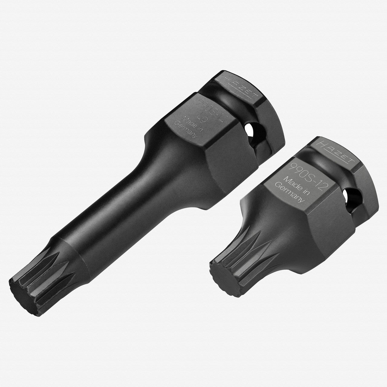 Hazet 990S - 12/2 XZN M12 Impact Socket Set, 1/2" or 24 mm Drive, 2 Pieces - HZ990S-12/2 - KC Tool