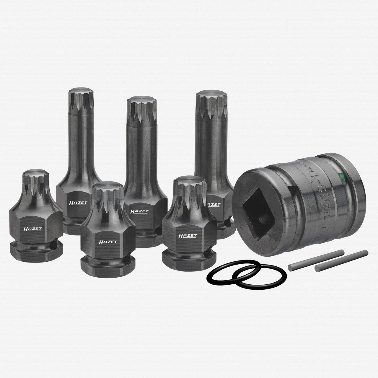 Hazet 990S/11 XZN Impact Socket Set, 1/2" Drive, 11 Pieces - HZ990S/11 - KC Tool