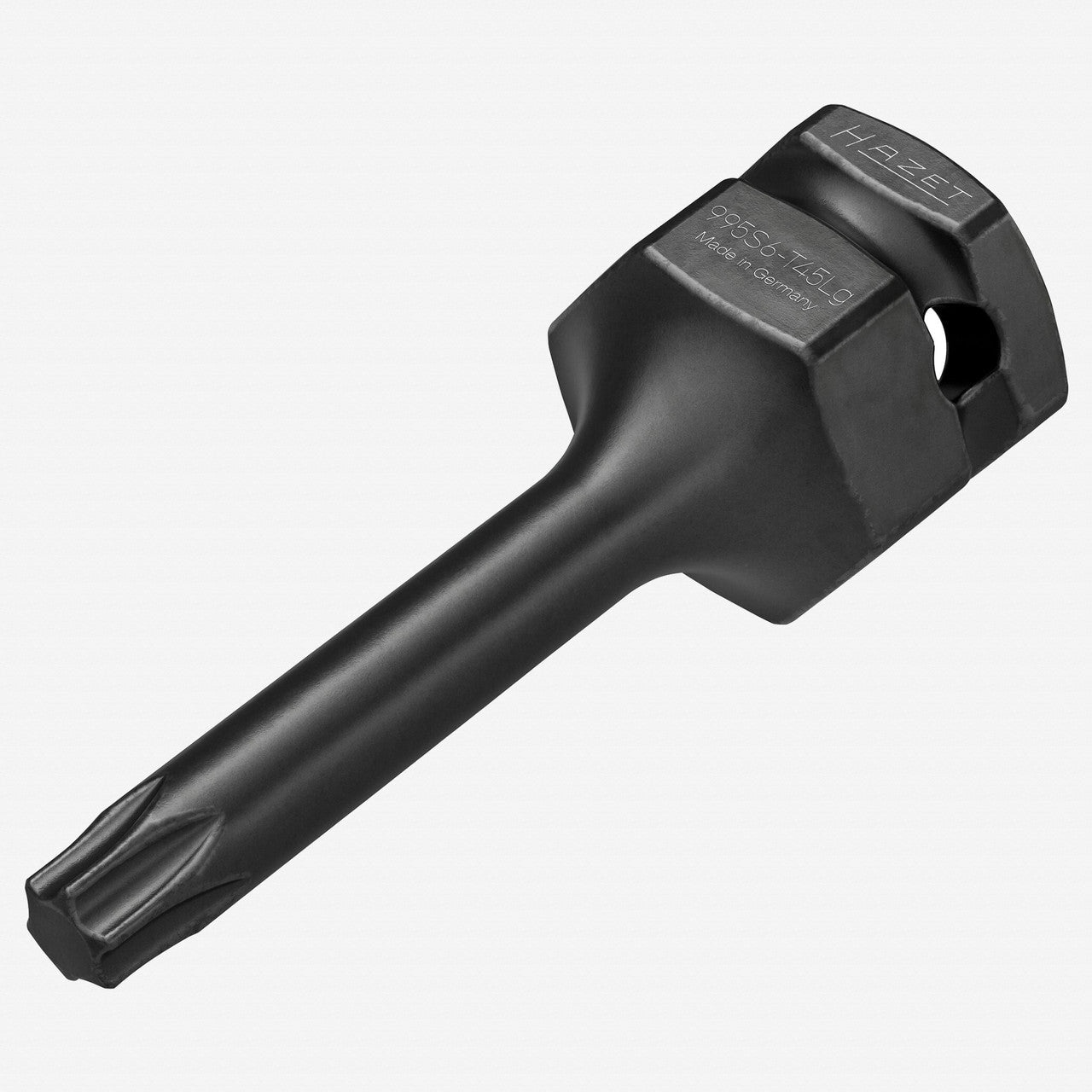 Hazet 995S6 - T45Lg Inside T45 Torx Long Impact Socket, 1/2" or 24 mm Drive - HZ995S6-T45Lg - KC Tool
