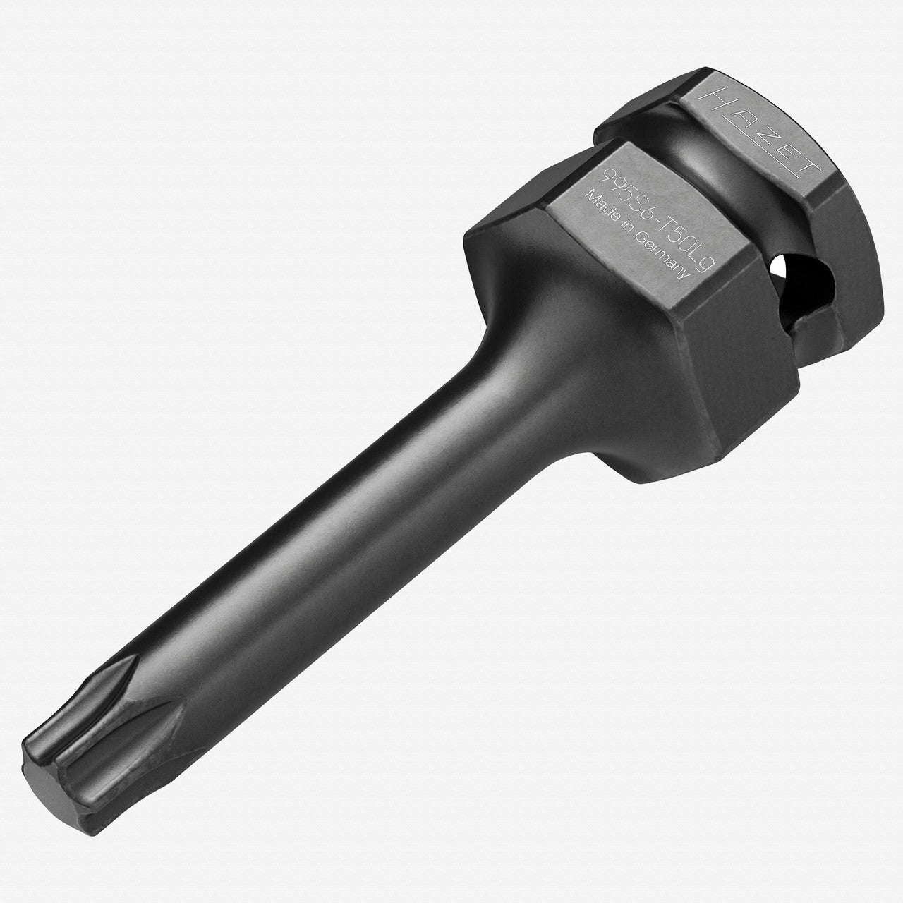 Hazet 995S6 - T50Lg Inside T50 Torx Long Impact Socket, 1/2" or 24 mm Drive - HZ995S6-T50Lg - KC Tool