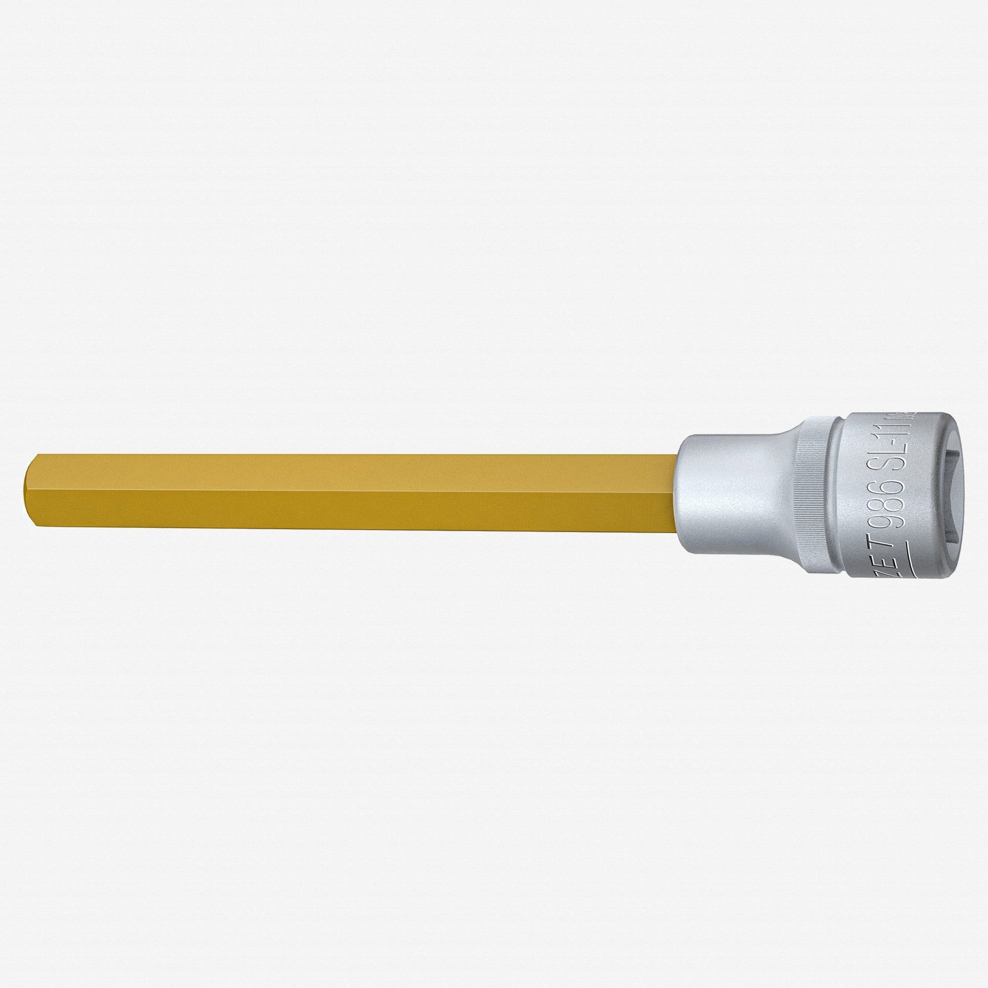 Hazet HZ986SL-11 11 mm Titanium Nitride Hex Socket, 1/2" Drive, 140 mm - HZ986SL-11 - KC Tool