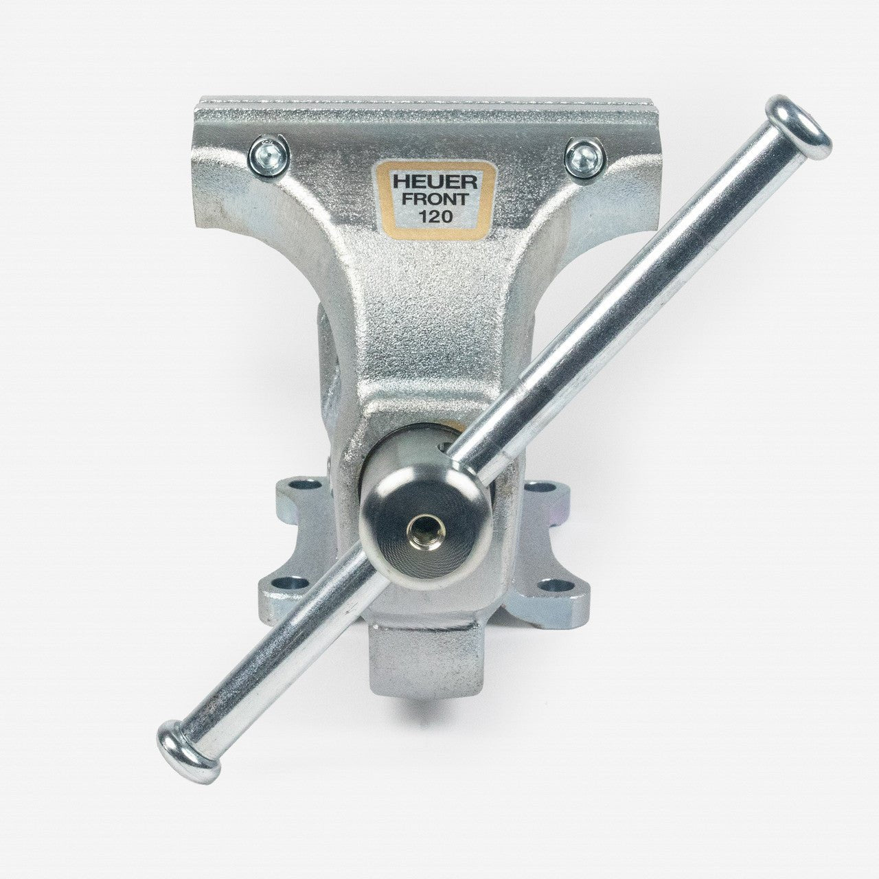 Heuer Bench Vise, Size 120, with Replaceable Jaws, Completely Galvanized - BH101123 - KC Tool