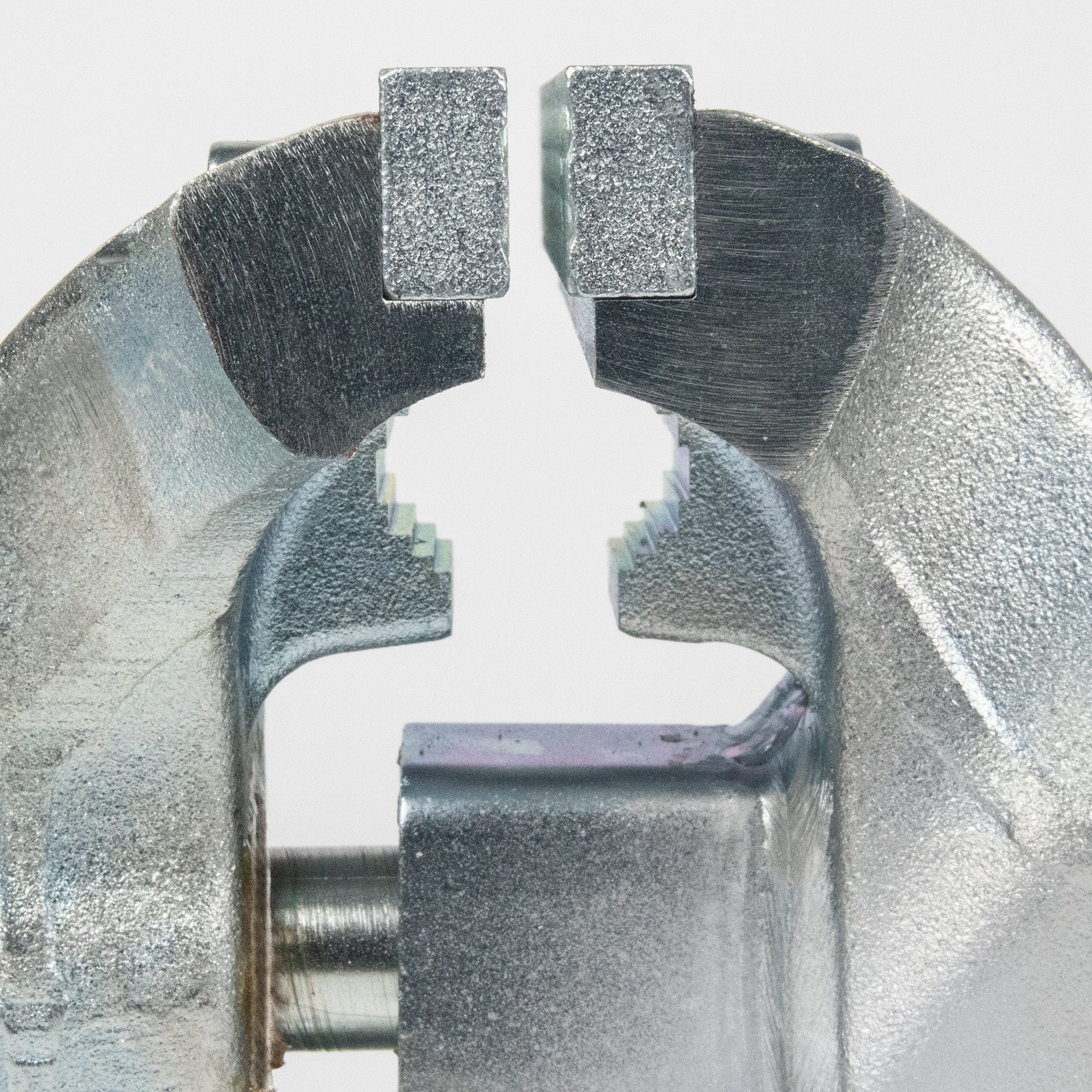 Heuer Bench Vise, Size 120, with Replaceable Jaws, Completely Galvanized - BH101123 - KC Tool