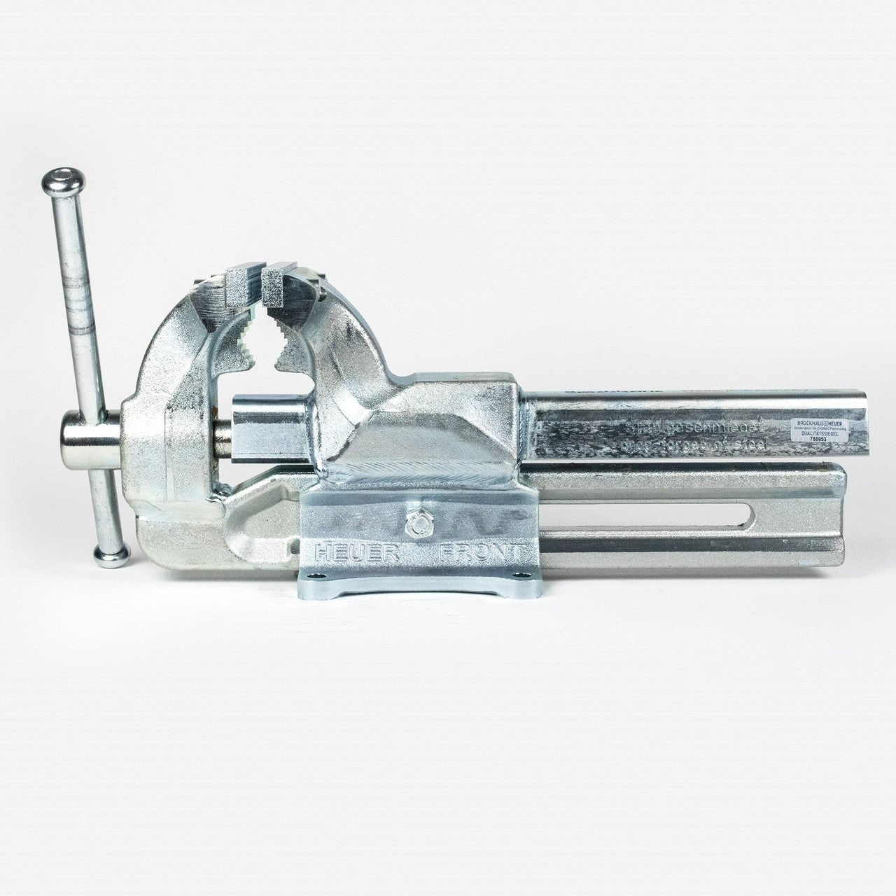 Heuer Bench Vise, Size 140, with Replaceable Jaws, Completely Galvanized - BH101143 - KC Tool