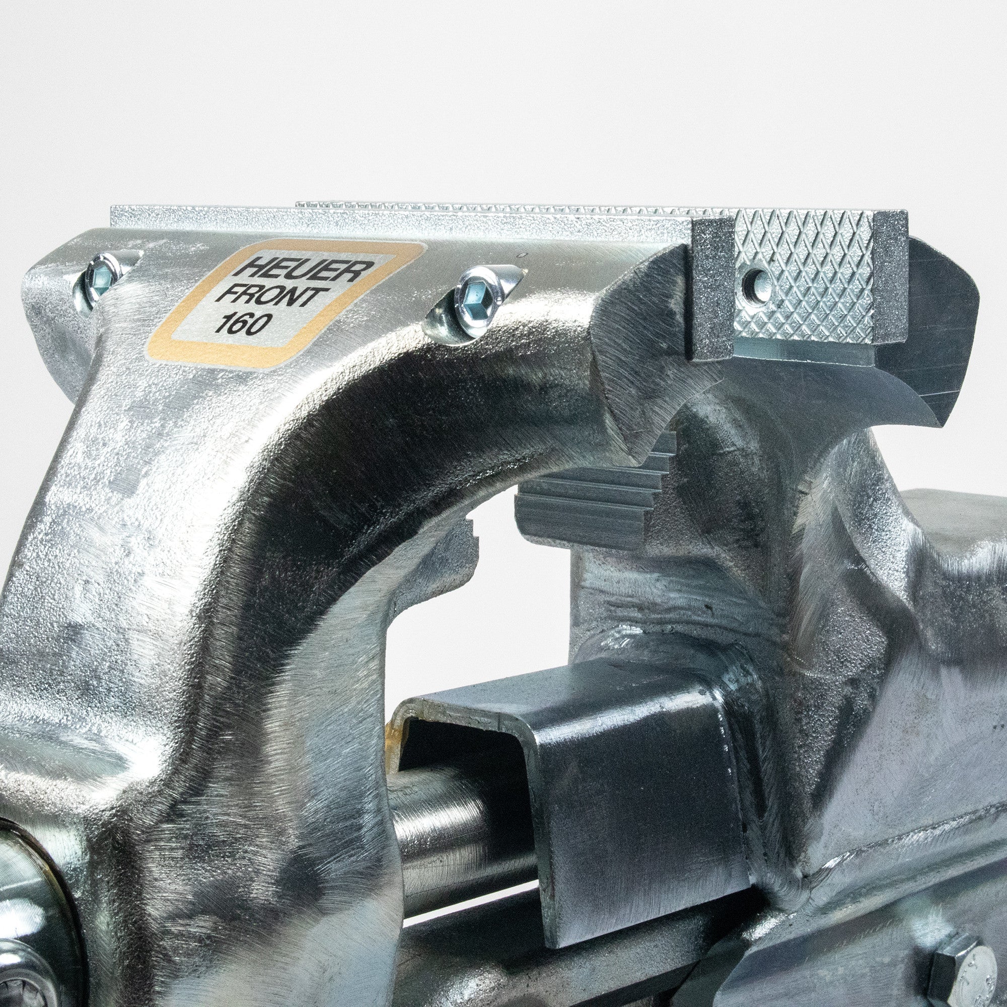 Heuer Bench Vise, Size 160, with Replaceable Jaws, Completely Galvanized - BH101163 - KC Tool