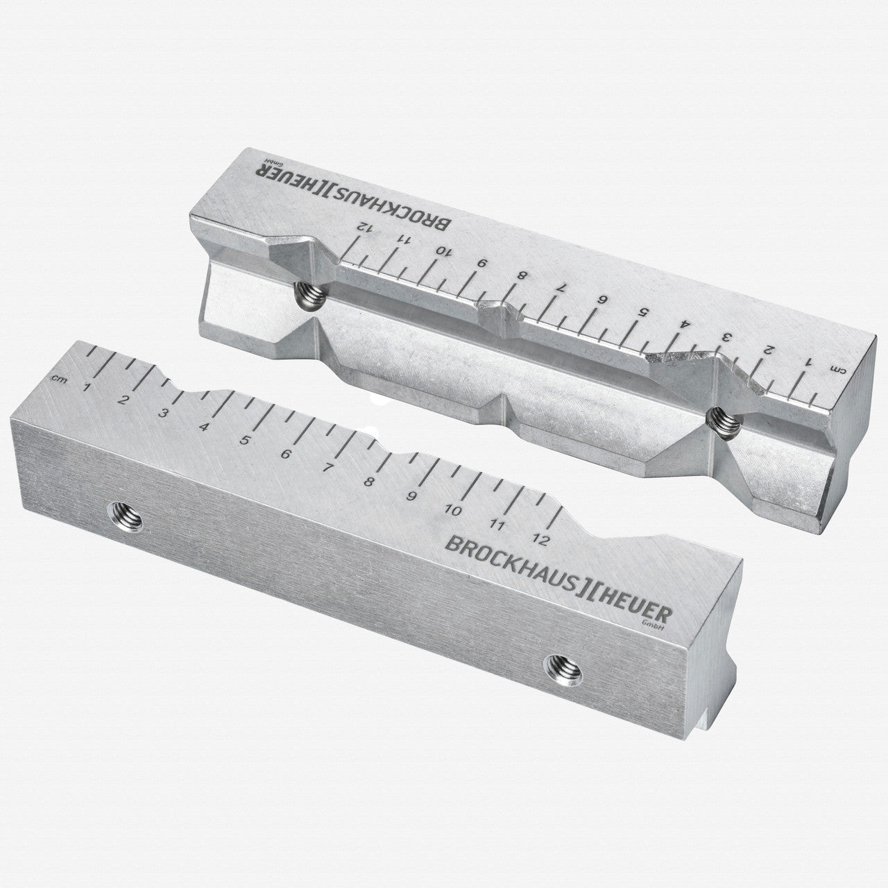 Heuer Replaceable Jaws (screw - on) Type AP, Size 120 mm, Aluminum, with V - grooves - BH116121 - KC Tool