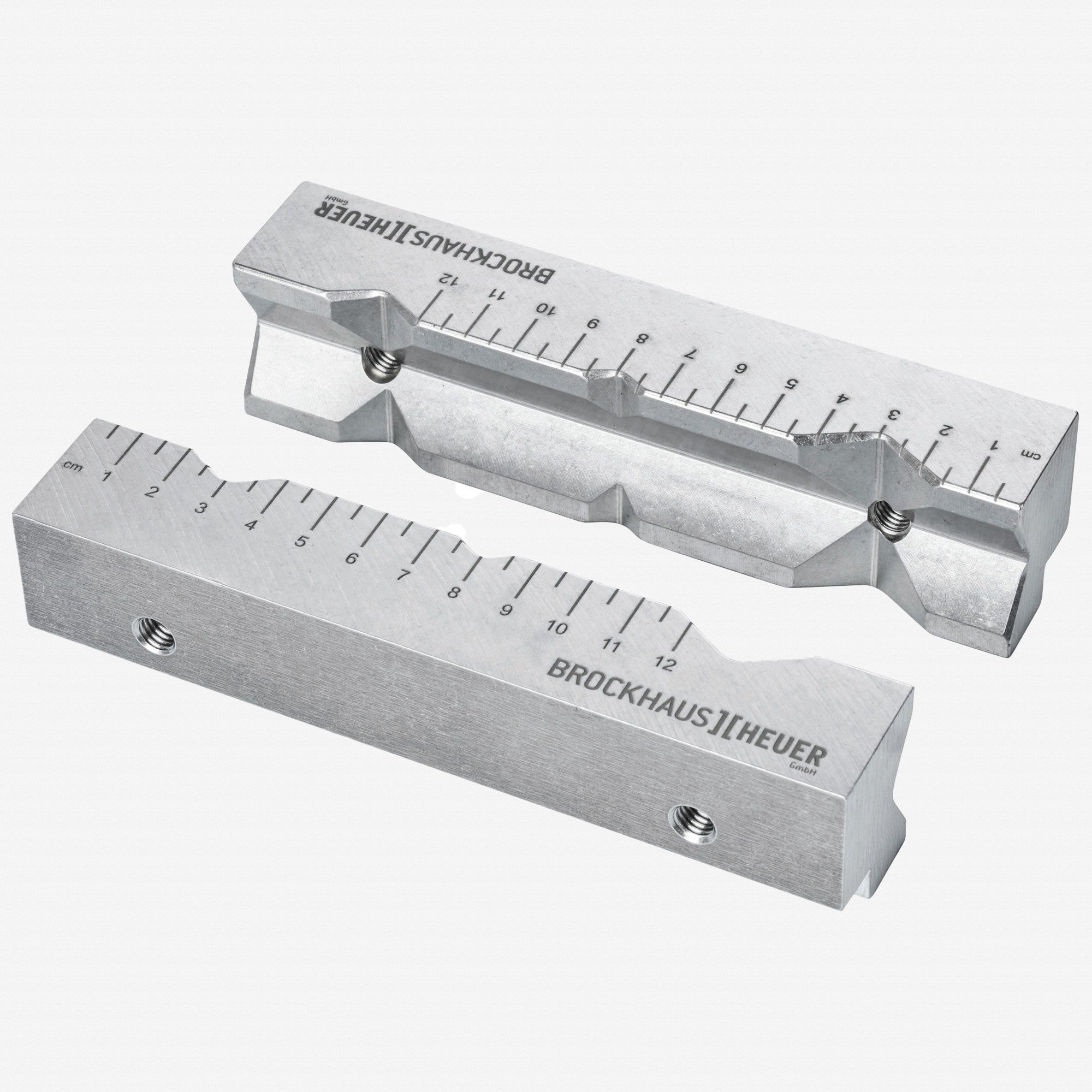 Heuer Replaceable Jaws (screw-on) Type AP, Size 160 mm, Aluminum, with V-grooves - BH116161 - KC Tool