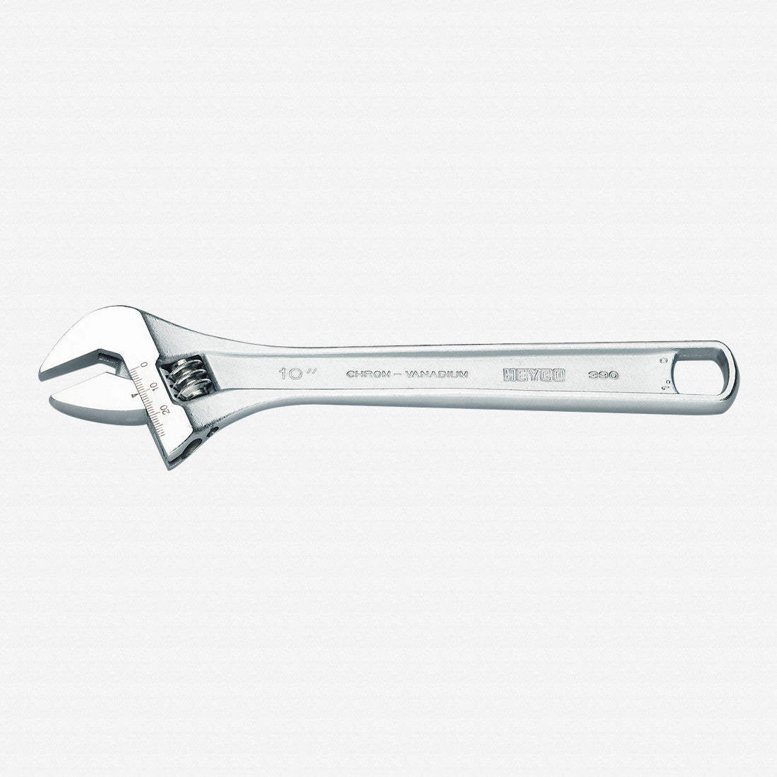 Heyco Adjustable 10" Wrench, Chrome - HY3900010C - KC Tool