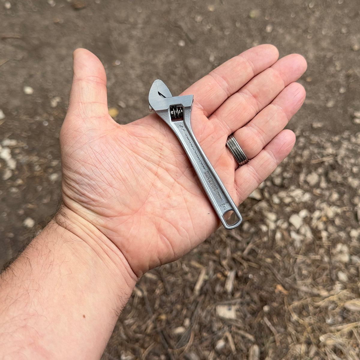 Heyco Adjustable 4" Wrench, Chrome - HY3900004C - KC Tool