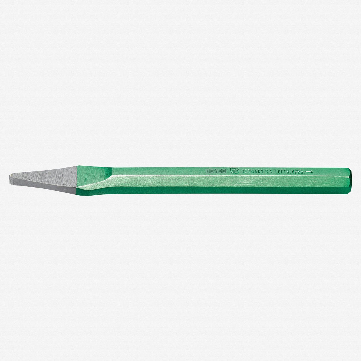 Heyco Cape Chisel with Non - spreading Safety Head, Hex Shaft, 150mm - HY5610150 - KC Tool
