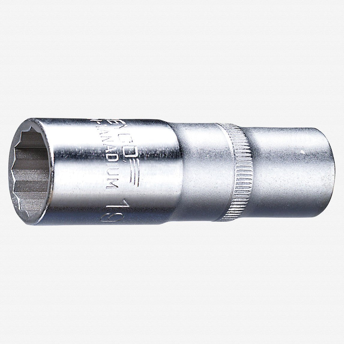 Heyco Extra Deep 1/2" Drive Metric Socket, 16mm - HY0501916 - KC Tool