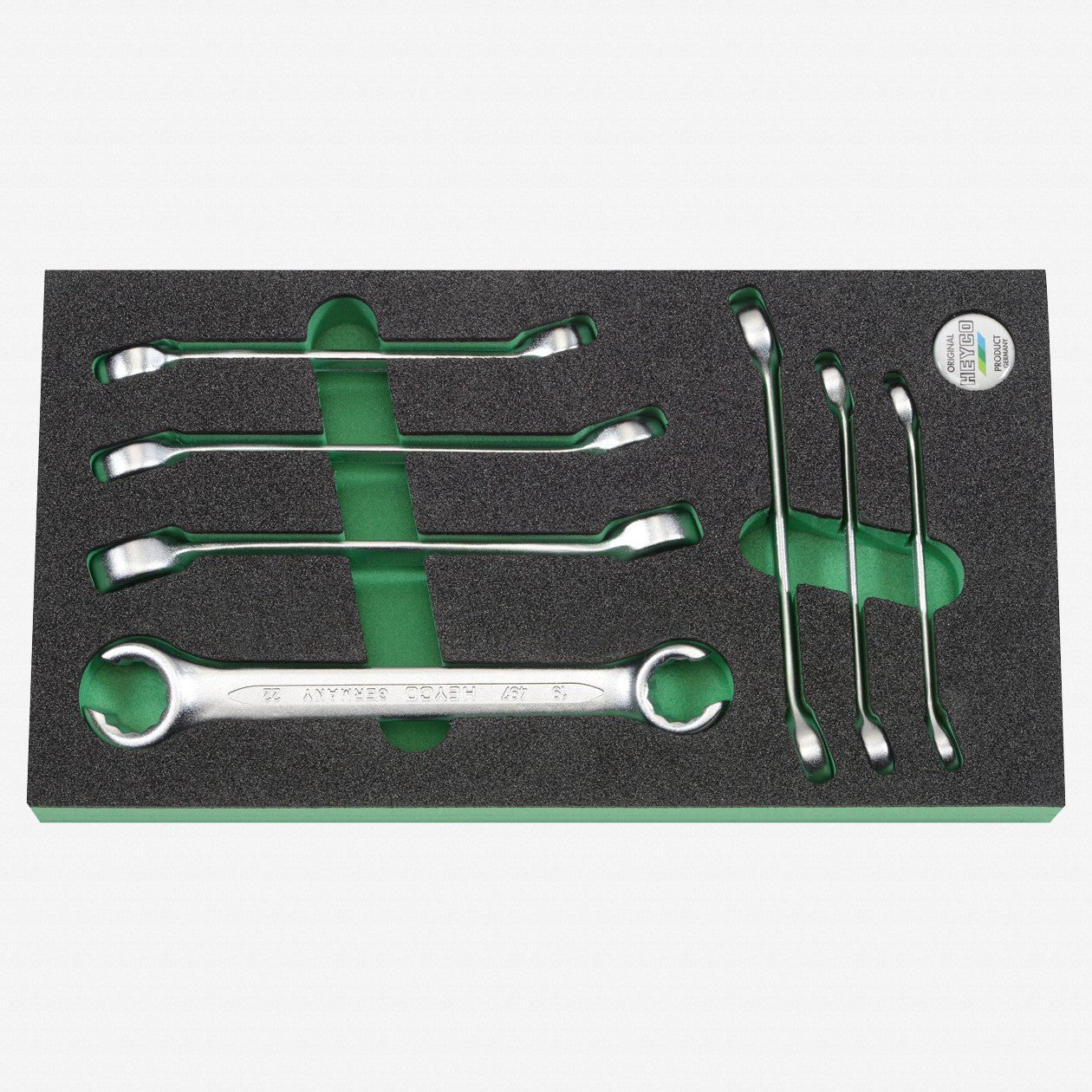 Heyco Flare Nut Ring Metric Wrench Set, 7 Pieces - HY9660002 - KC Tool