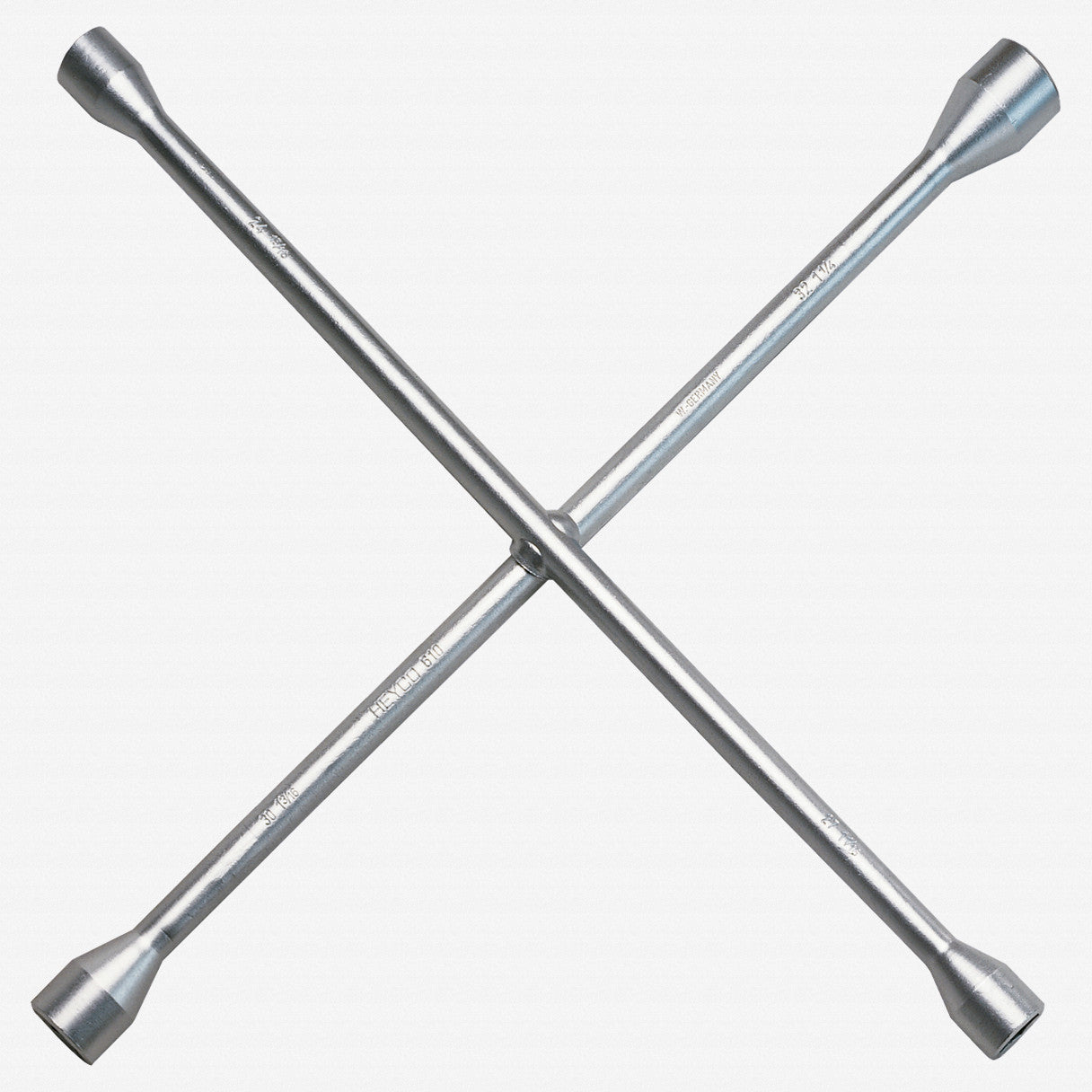 Heyco Four Way Lug Wrench, 24 x 27 x 30 x 32mm - HY6100010 - KC Tool