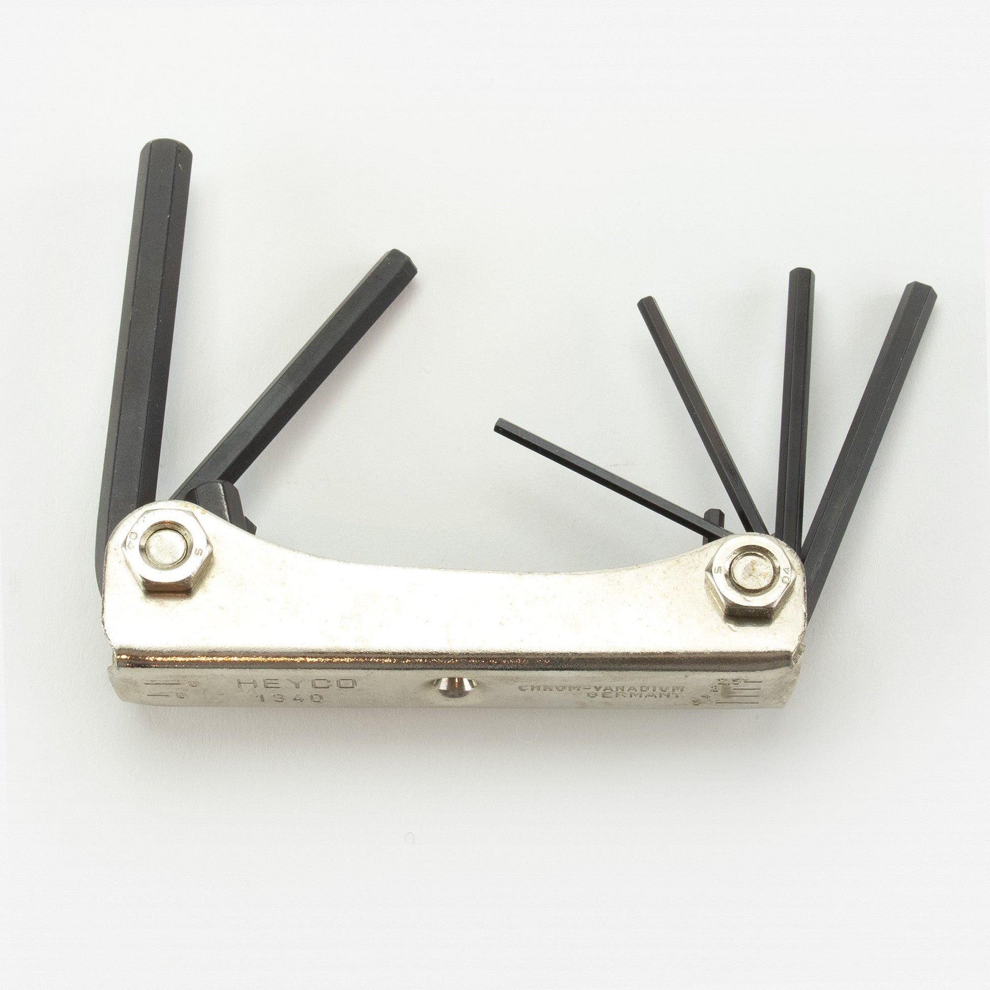 Heyco Hex Metric L-key Folding Set in Metal Holder, 6 Pieces - HY3406220 - KC Tool