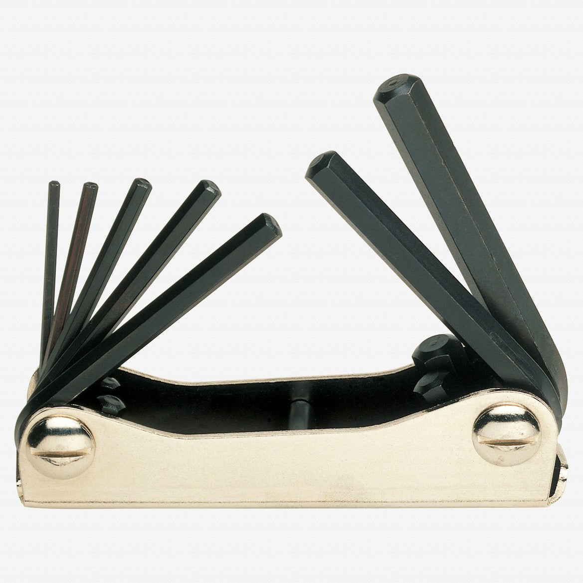 Heyco Hex SAE L - key Folding Set in Metal Holder, 6 Pieces - HY3406380 - KC Tool