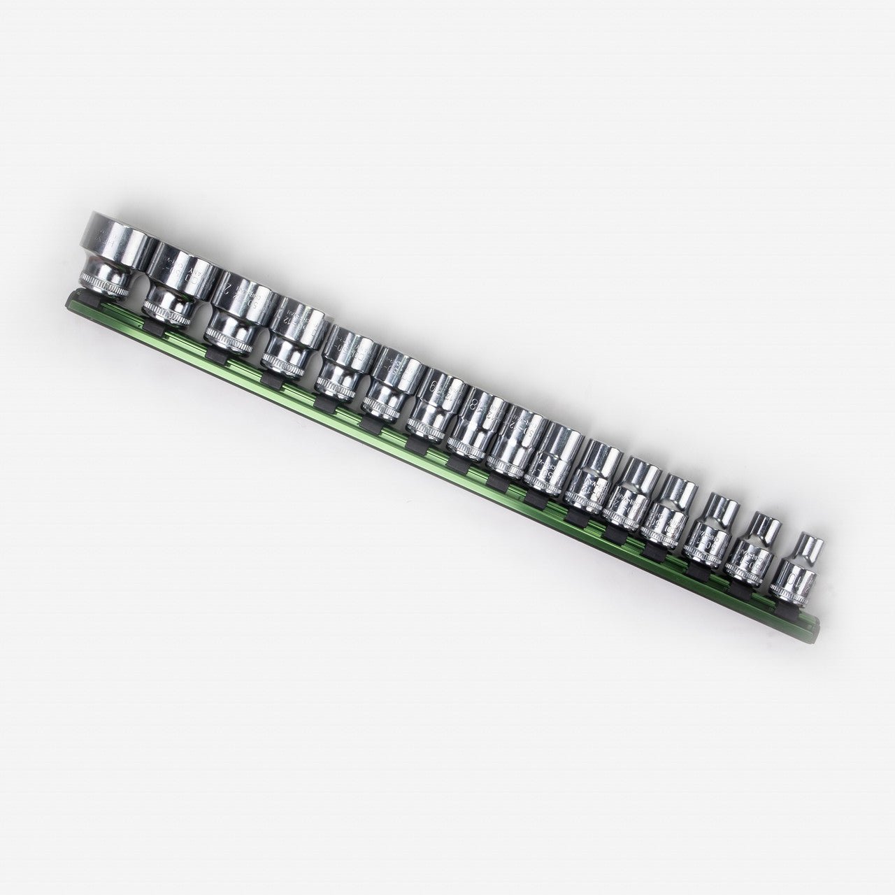 Heyco Metric Socket Set on Aluminum Rail - 1/2" Drive - HY0507900 - KC Tool