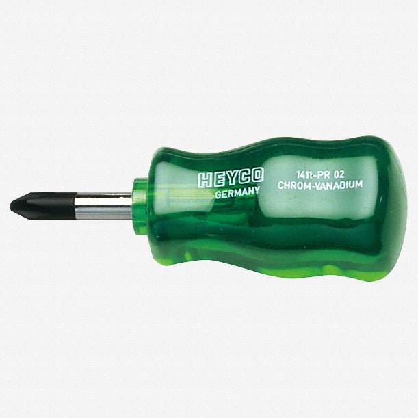 Heyco Phillips Stubby Screwdriver with Acetate Handle, 1 - HY4110001 - KC Tool