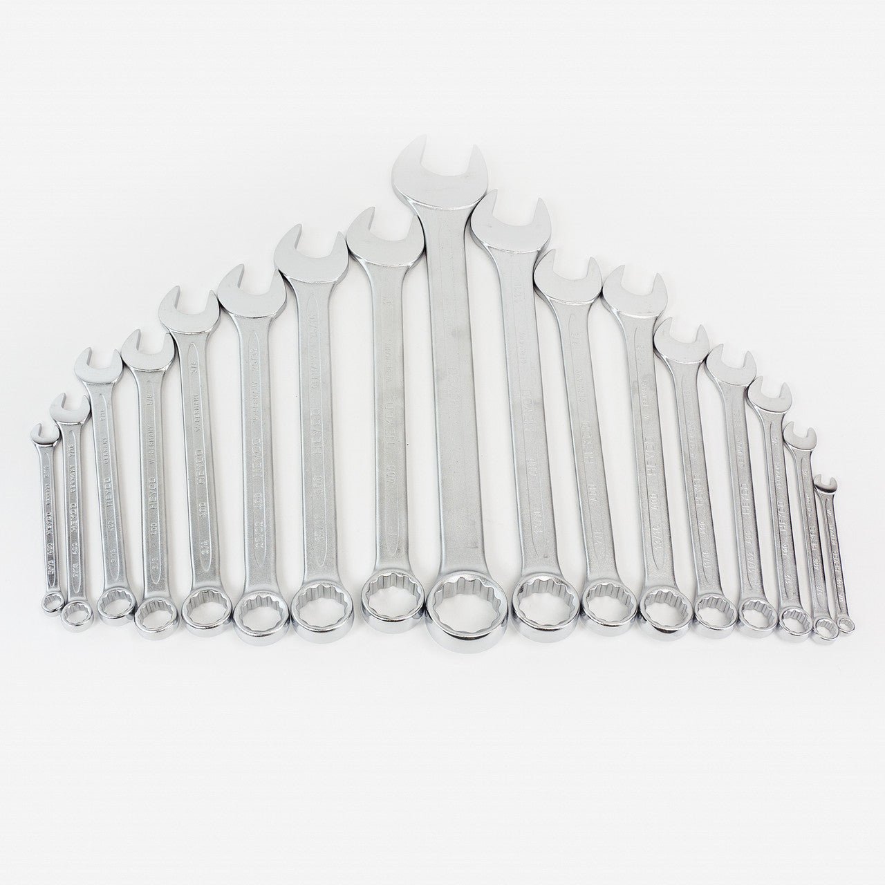 Heyco SAE 1/4 - 1 1/4" Combination Wrench Set, 17 Pieces - HY4009390 - KC Tool