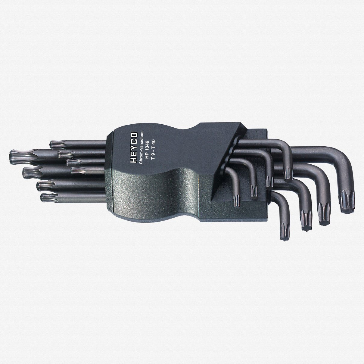 Heyco Short Arm Ball End TORX® L-key Set in Clip, 8 Pieces - HY3498240 - KC Tool