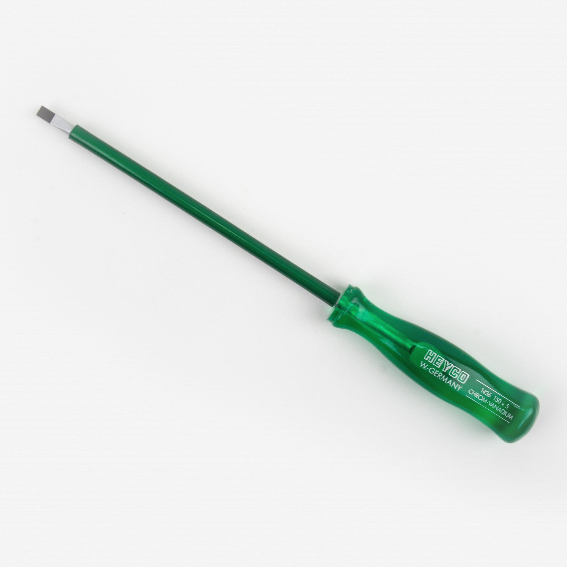 Heyco Slotted Screwdriver with Acetate Handle, 4.0 x 125mm with Wrapped Blade - HY4360125-85 - KC Tool