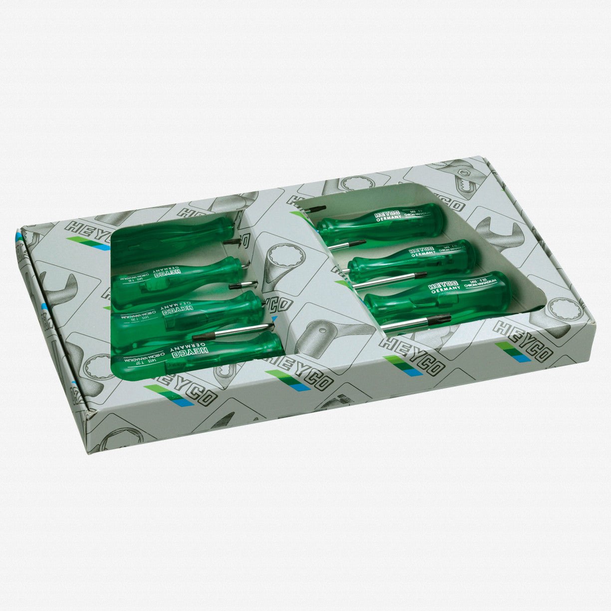 Heyco Torx Screwdriver Set with Acetate Handles, 8 Pieces - HY4600000 - KC Tool