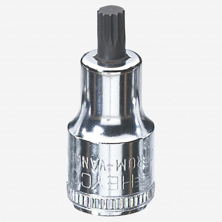 Heyco XZN Multi - Spline 1/2" Drive Bit Socket, Long, M12 x 100mm - HY0503311 - KC Tool