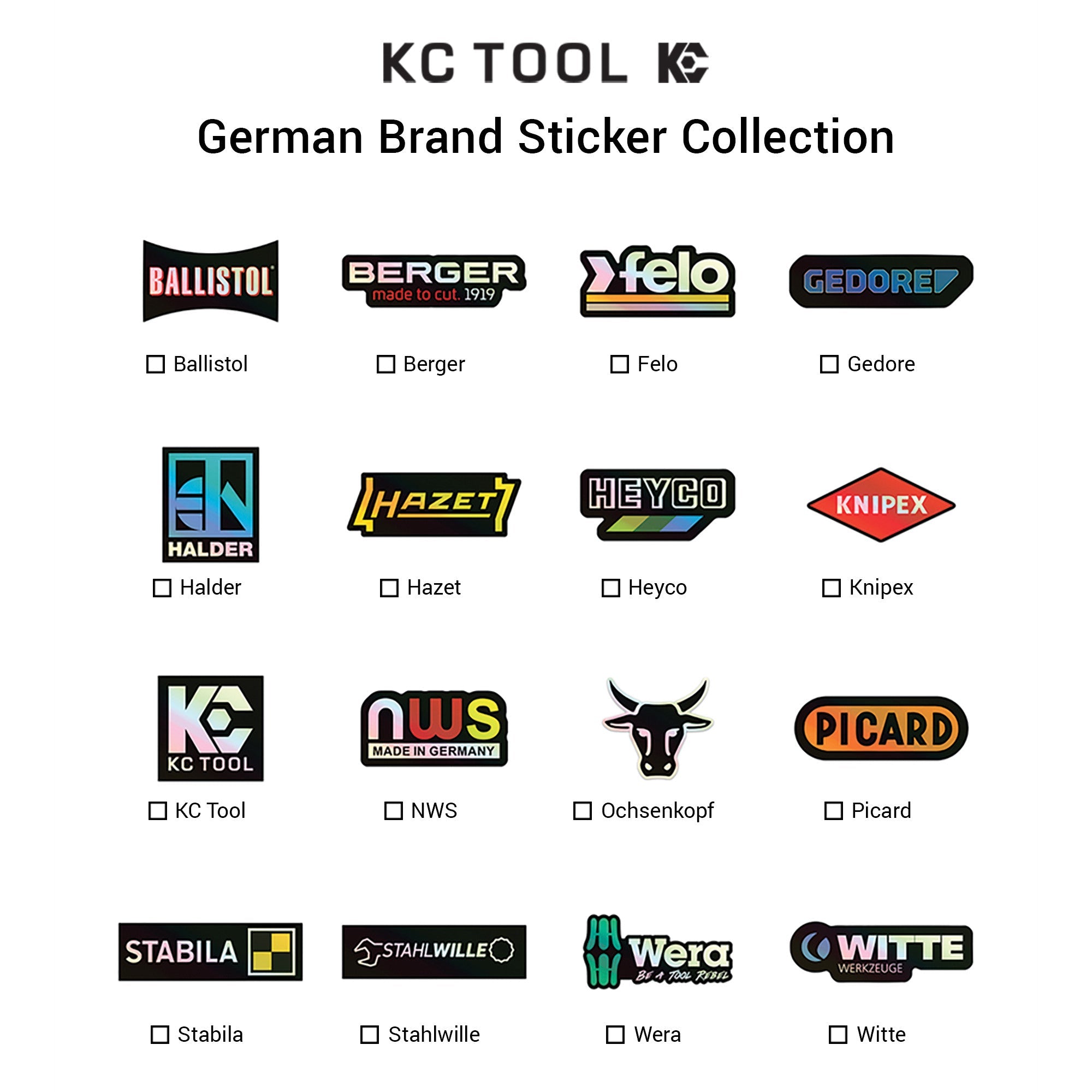 KC Tool Limited Edition Mystery Sticker - KCTMSP - KC Tool